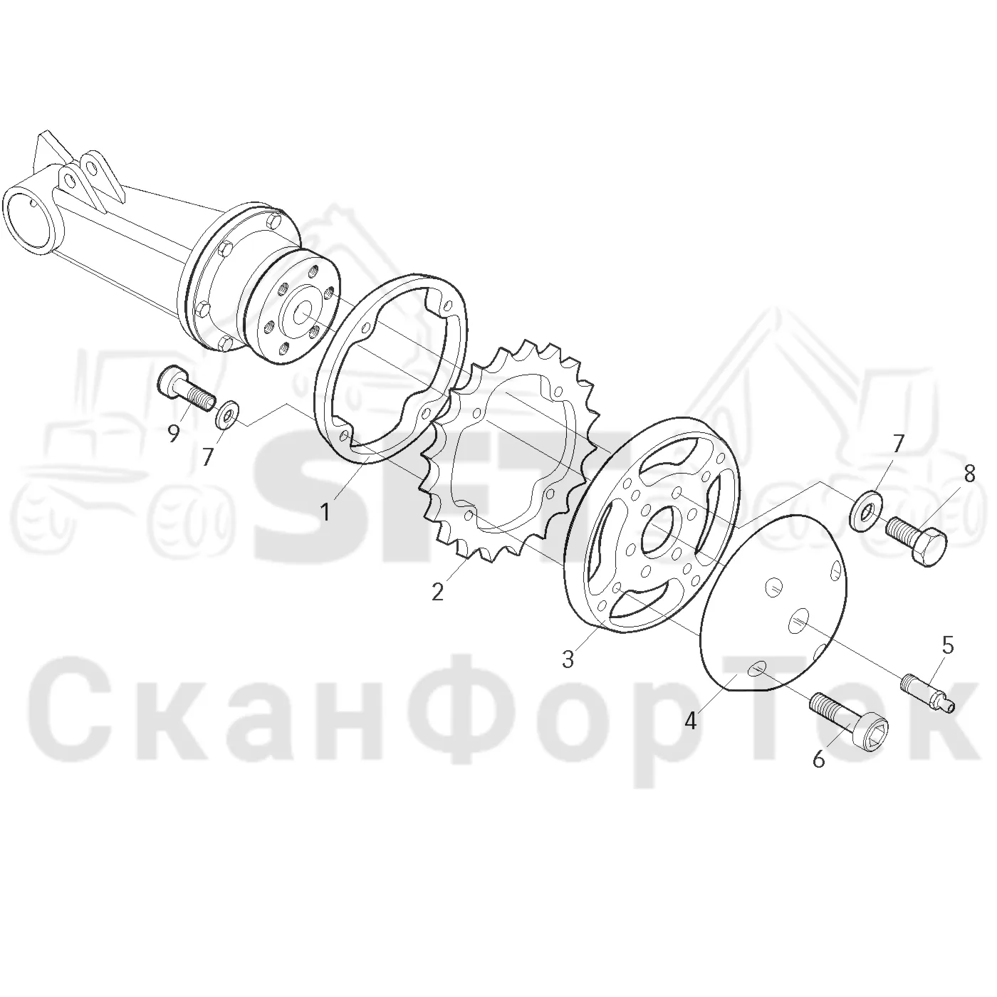 Схема: Valmet / Головки лесозаготовительной машины / Valmet 360 / Valmet 360   Ch  11541- / Valmet 360   Ch  11541- / Каталог запасных частей / Измерение / Мерный ролик