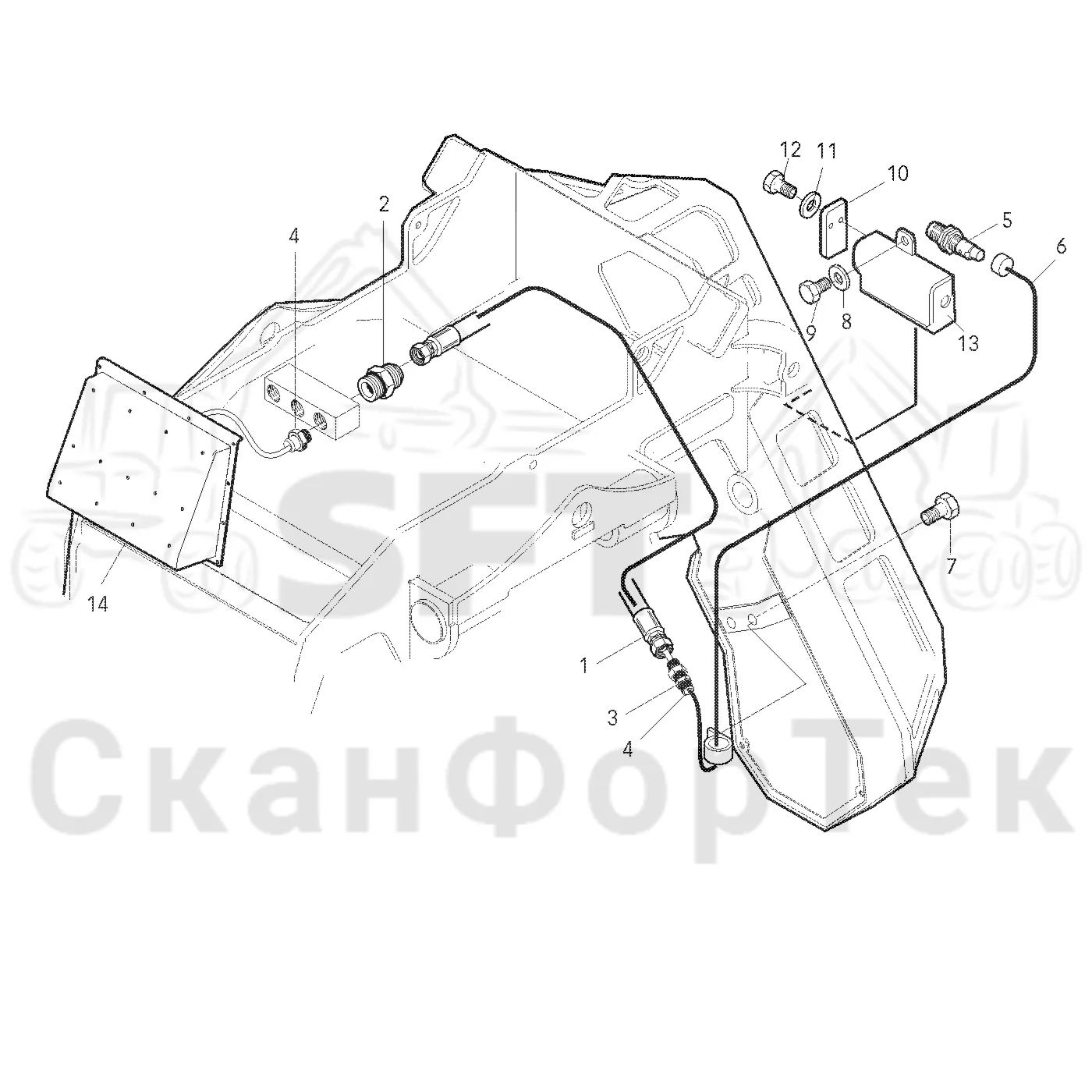 Схема: Valmet / Головки лесозаготовительной машины / Valmet 370 / Valmet 370 Ch. 11671- / Valmet 370 Ch. 11671- / Valmet 370 Ch. 11671- / Каталог запасных частей / Измерение / Фотоэлемент