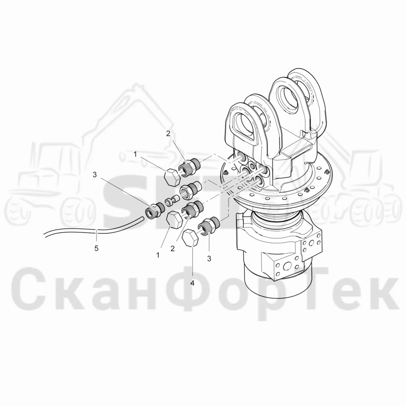 Схема: Valmet / Лесозаготовительные машины / Valmet 941 / Valmet 941 Ch 12071- / Valmet 941 Ch 12071- / Каталог запасных частей / Лесозаготовительное оборудование / Головка лесозаготовительной машины / Valmet 370 E / Valmet 370 E / Valmet 370 E Ch. 11235- / Каталог запасных частей / Поворотные устройства и звенья / Головка подъемного крана экскаватора, шасси 360°