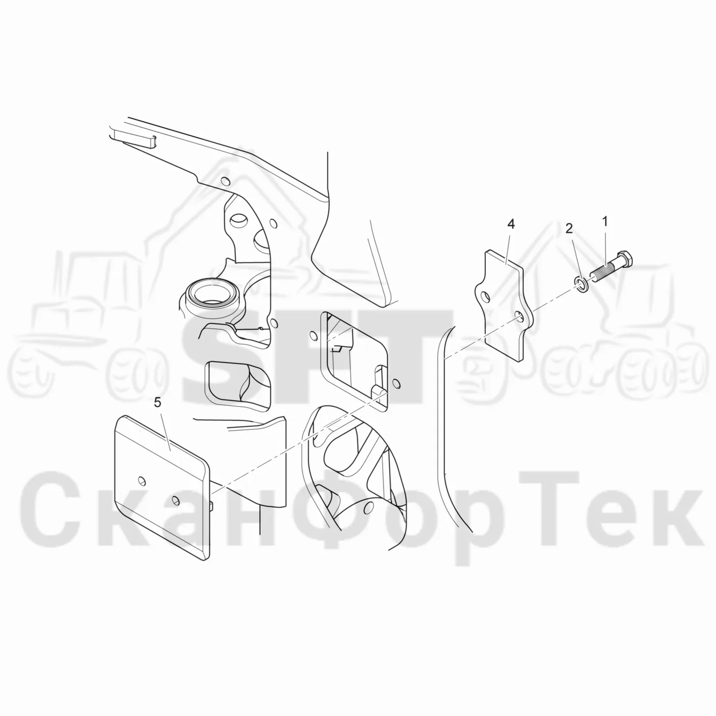 Схема: Valmet / Лесозаготовительные машины / Valmet 931 / Valmet 931 / Каталог запасных частей / Лесозаготовительное оборудование / Головка лесозаготовительной машины / Valmet 365 / Каталог запасных частей / шасси / Пластина скольжения