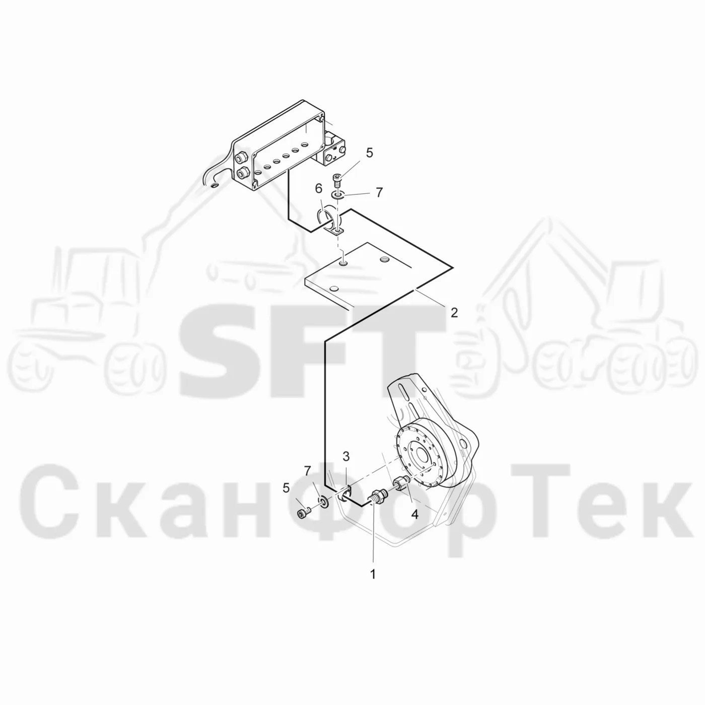Схема: Valmet / Головки лесозаготовительной машины / Valmet 378 / Valmet 378 / Каталог запасных частей / Резка / Электрооборудование устройства резки
