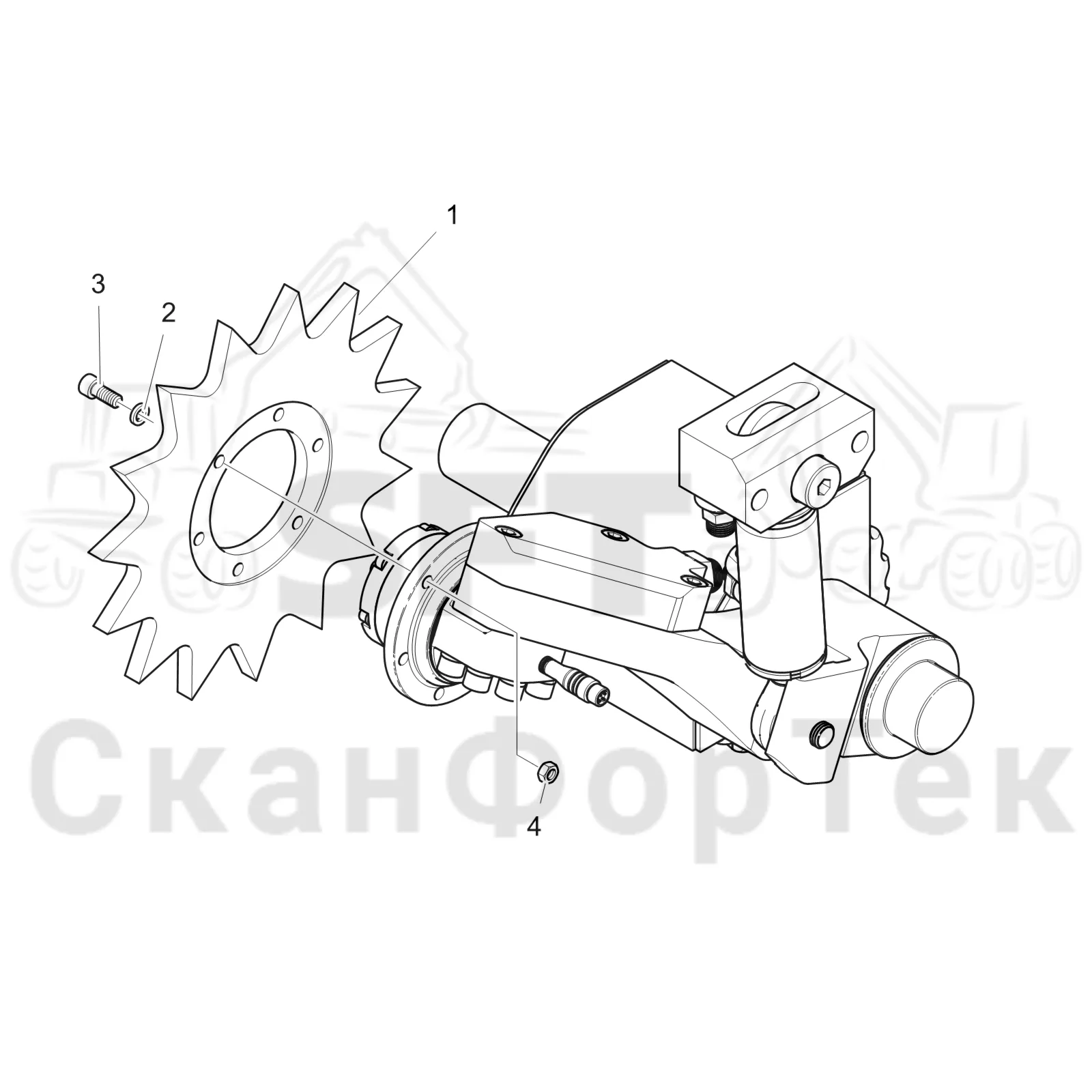 Схема: Komatsu / Головки лесозаготовительной машины / C Головки лесозаготовительной машины / C202 / Каталог запасных частей / Измерение / Мерный ролик