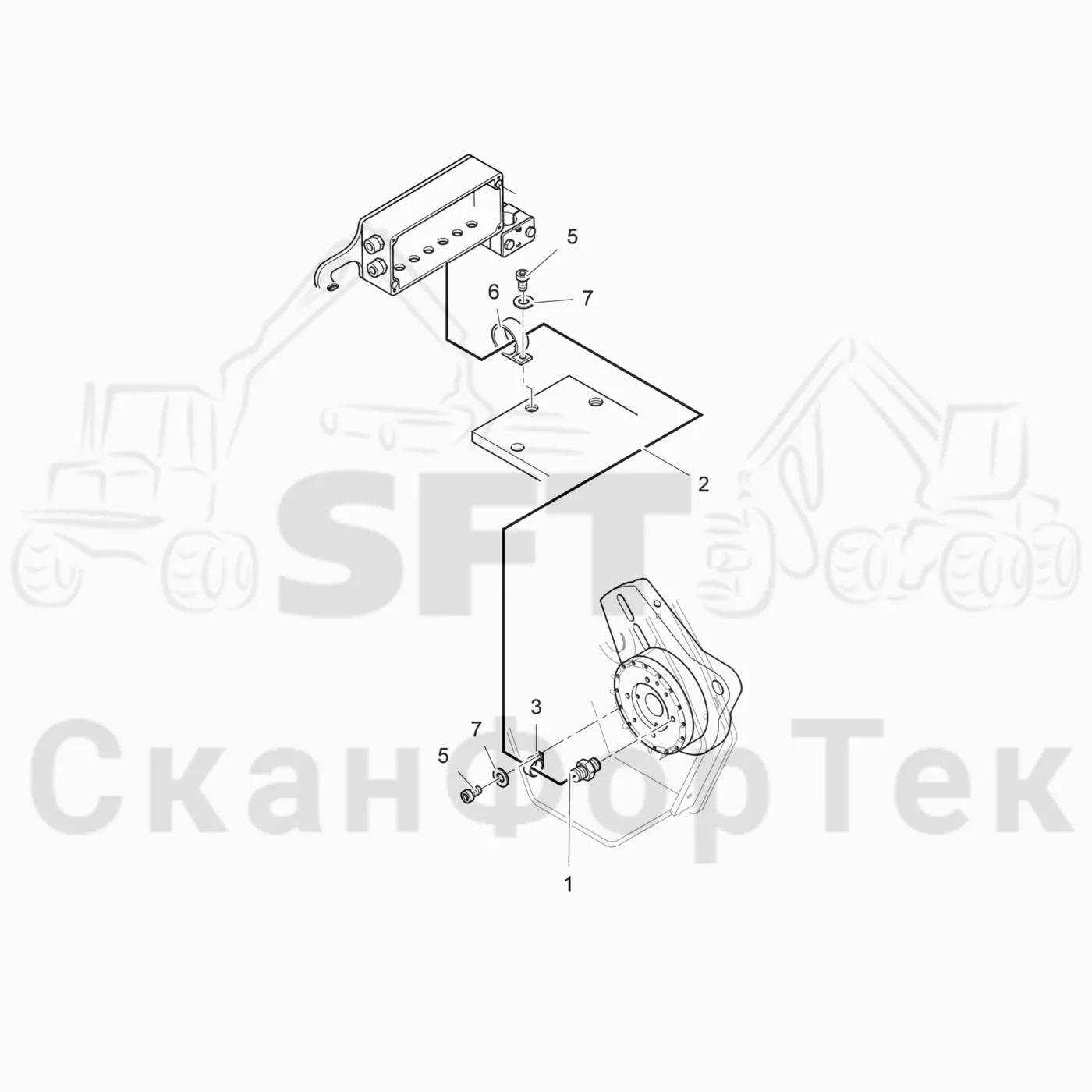 Схема: Komatsu / Головки лесозаготовительной машины / 300 Головки лесозаготовительной машины / 378 E / Каталог запасных частей / Резка / Электрооборудование устройства резки