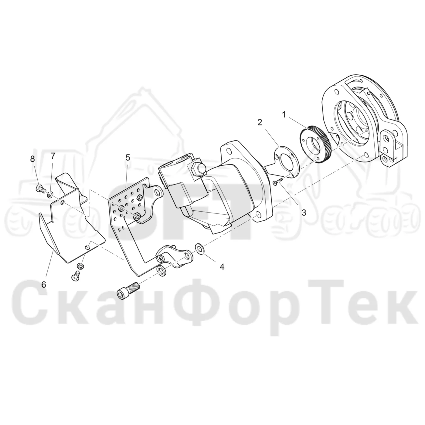 Схема: Komatsu / Лесозаготовительные машины / 911 S/N 9112062167- / Каталог запасных частей / Лесозаготовительное оборудование / Головка лесозаготовительной машины / 365.1 / Каталог запасных частей / Резка / Управление резкой