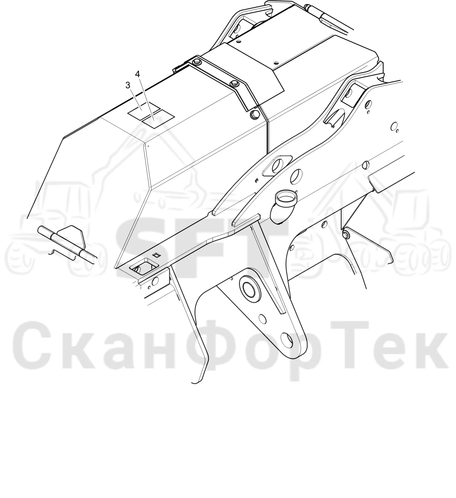 Схема: Komatsu / Головки лесозаготовительной машины / C Головки лесозаготовительной машины / C202E / Каталог запасных частей / шасси / Бирки RU