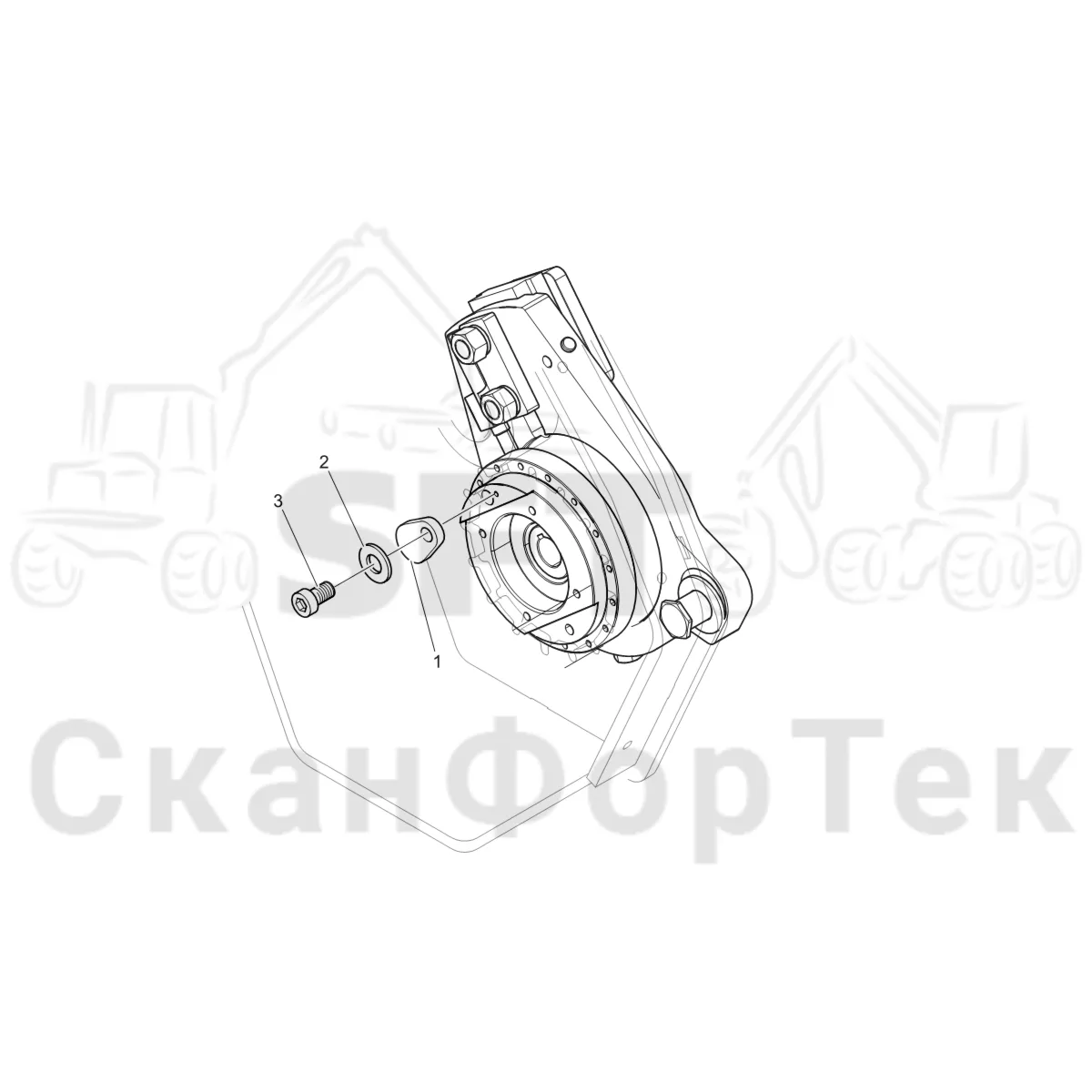 Схема: Komatsu / Головки лесозаготовительной машины / C Головки лесозаготовительной машины / C202E / Каталог запасных частей / Резка / Saw unit