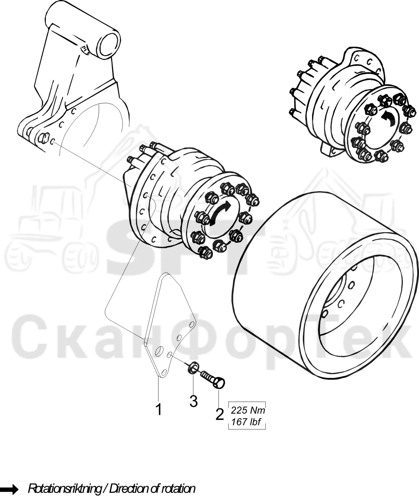 Схема: Komatsu / Лесозаготовительные машины / 911 S/N 9110062167- / Каталог запасных частей / Лесозаготовительное оборудование / Головка лесозаготовительной машины / S92 / Каталог запасных частей / Подача / защита
