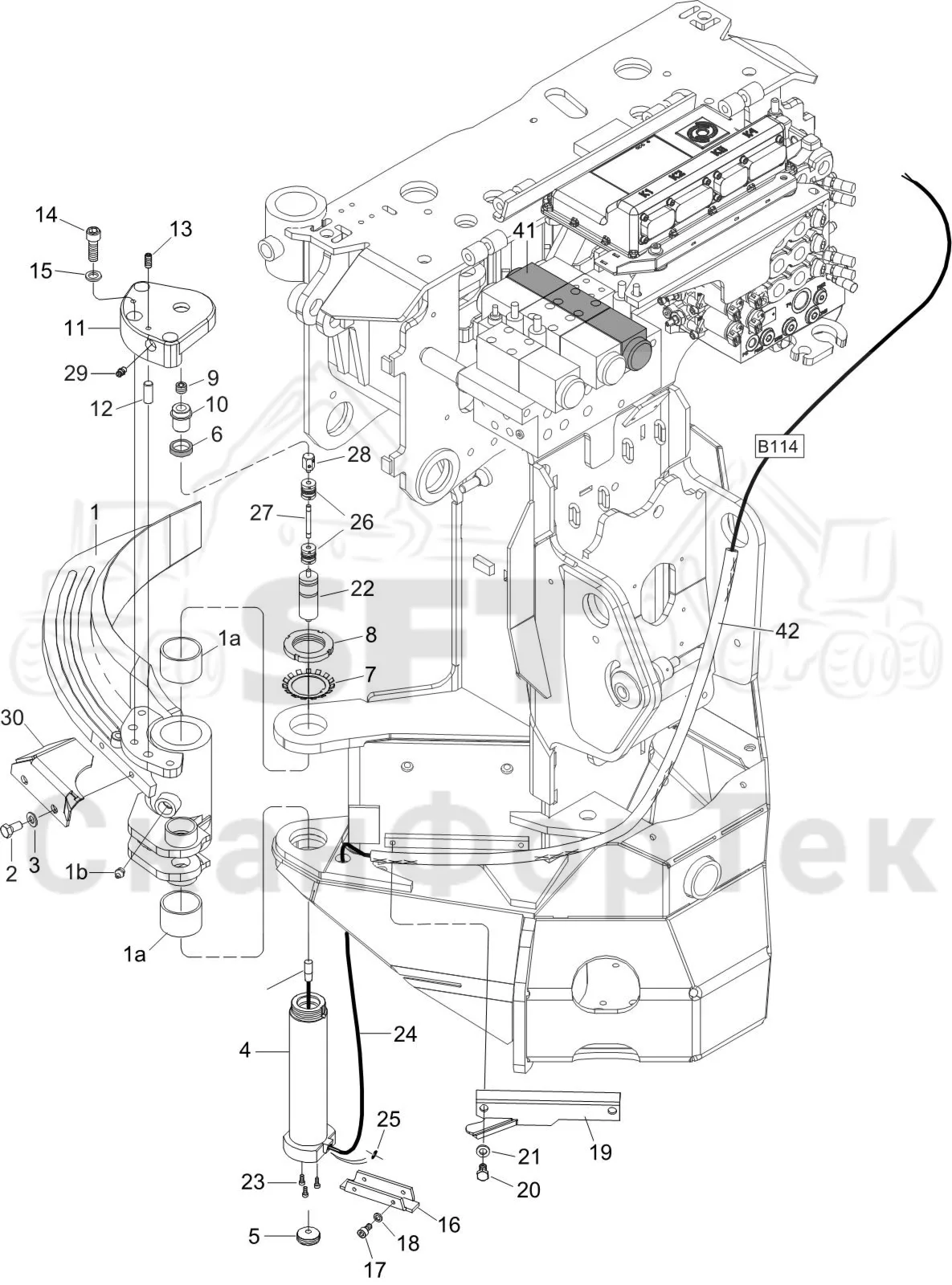 Схема: Komatsu / Лесозаготовительные машины / 911 S/N 9112062167- / Каталог запасных частей / Лесозаготовительное оборудование / Головка лесозаготовительной машины / S92 / Каталог запасных частей / Измерение / Измерение диаметра 4-point