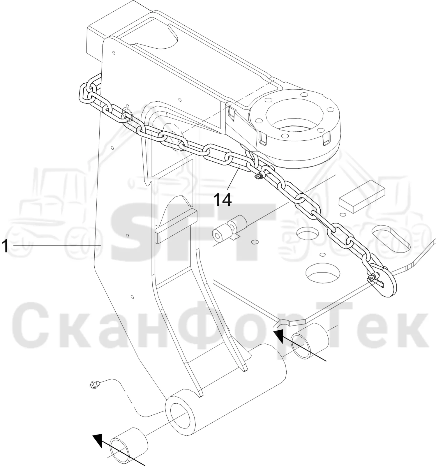 Схема: Komatsu / Лесозаготовительные машины / 931 S/N 9310021067- / Каталог запасных частей / Лесозаготовительное оборудование / Головка лесозаготовительной машины / S132 / Каталог запасных частей / шасси / Niaaeieoaeuiia caaii HD