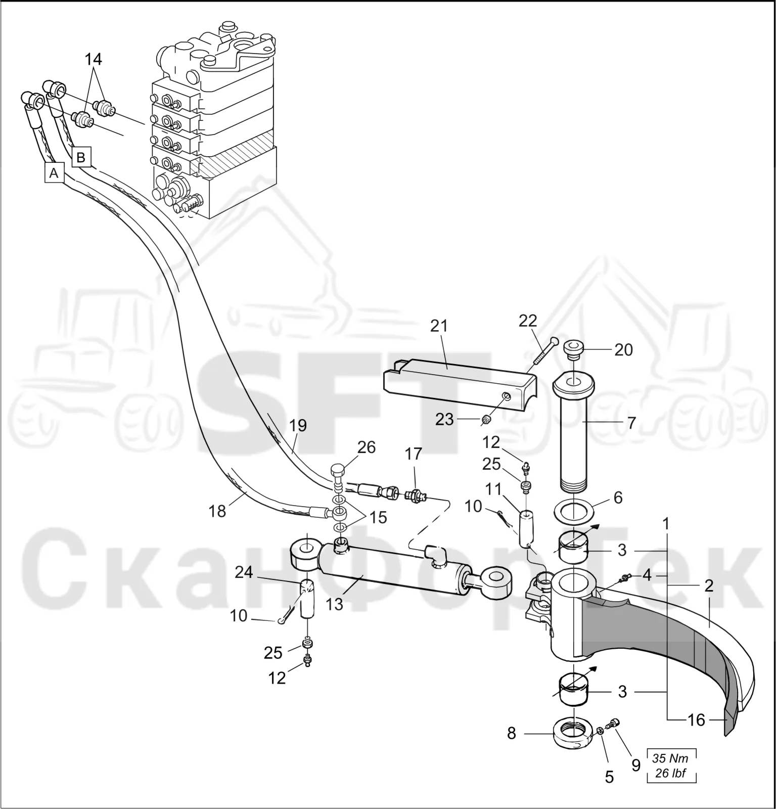 Схема: Komatsu / Лесозаготовительные машины / 931XC S/N 9313021208- / Каталог запасных частей / Лесозаготовительное оборудование / Головка лесозаготовительной машины / S132 / Каталог запасных частей / Обрезка сучьев / Задние сучкорезные ножи