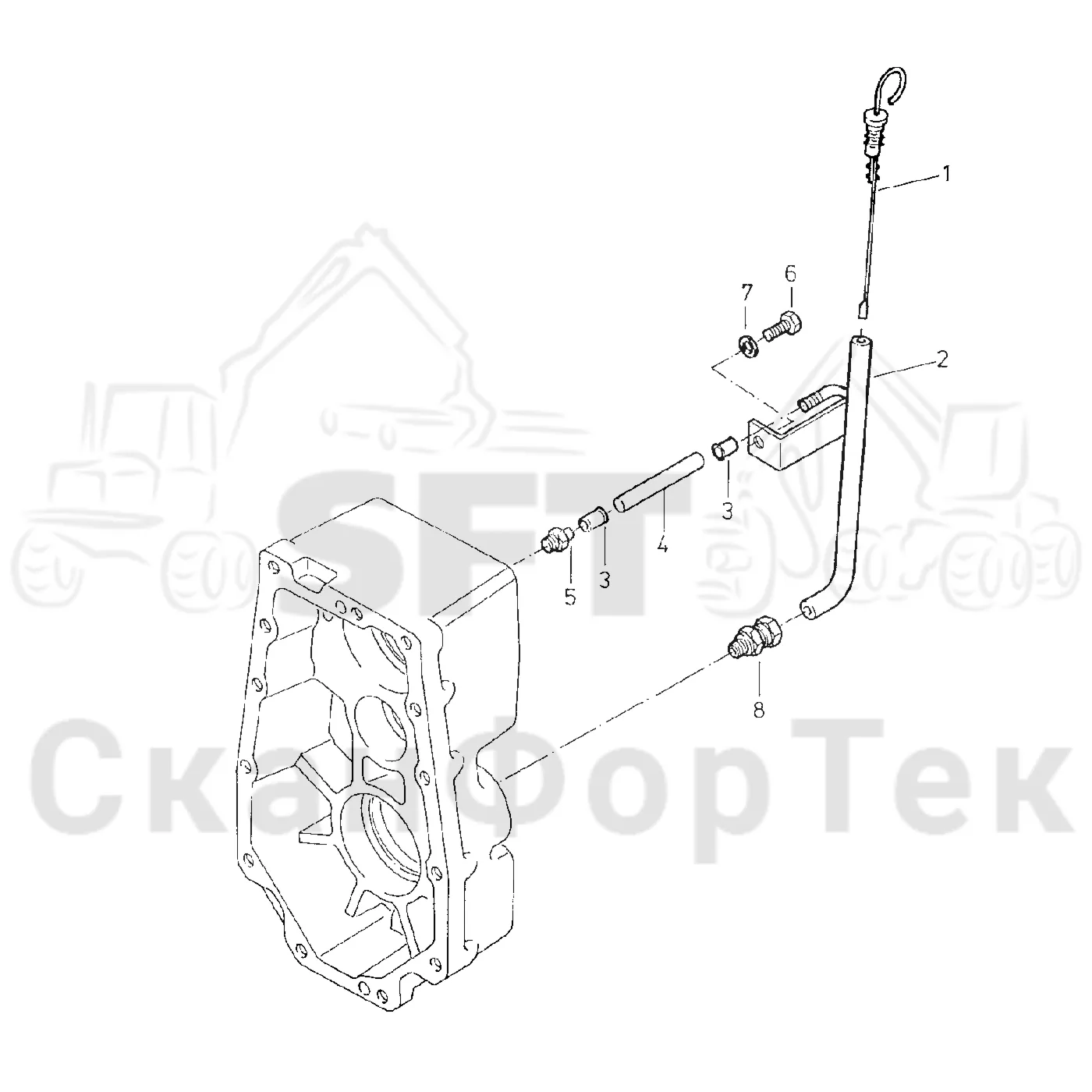 Схема: Komatsu / Форвардер / 840.4 / Каталог запасных частей / Коробка передач / Редуктор / Редуктор VL 69