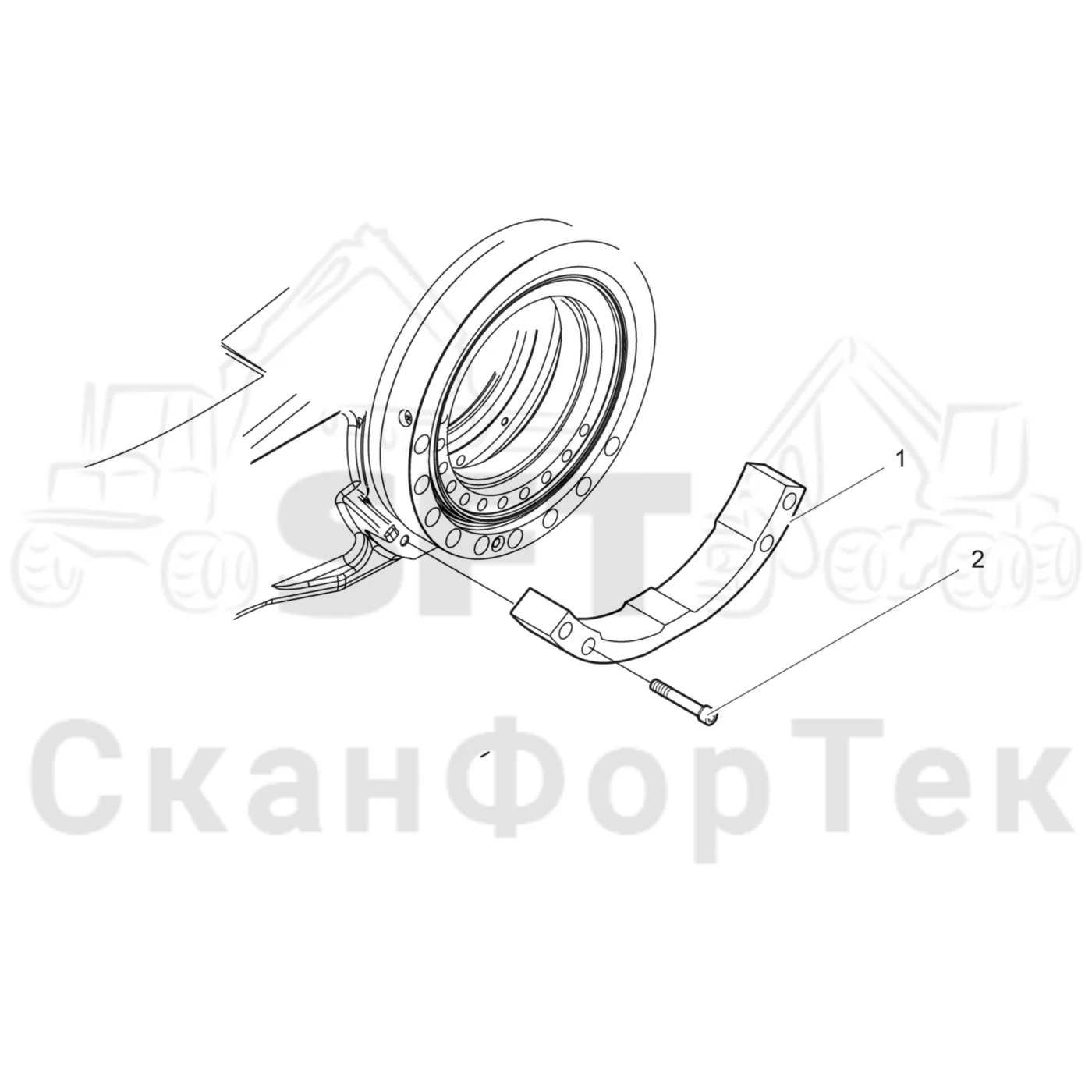Схема: Valmet / Лесозаготовительные машины / Valmet 911.4 / Valmet 911.4 / Каталог запасных частей / Коробка передач / каретки / защита