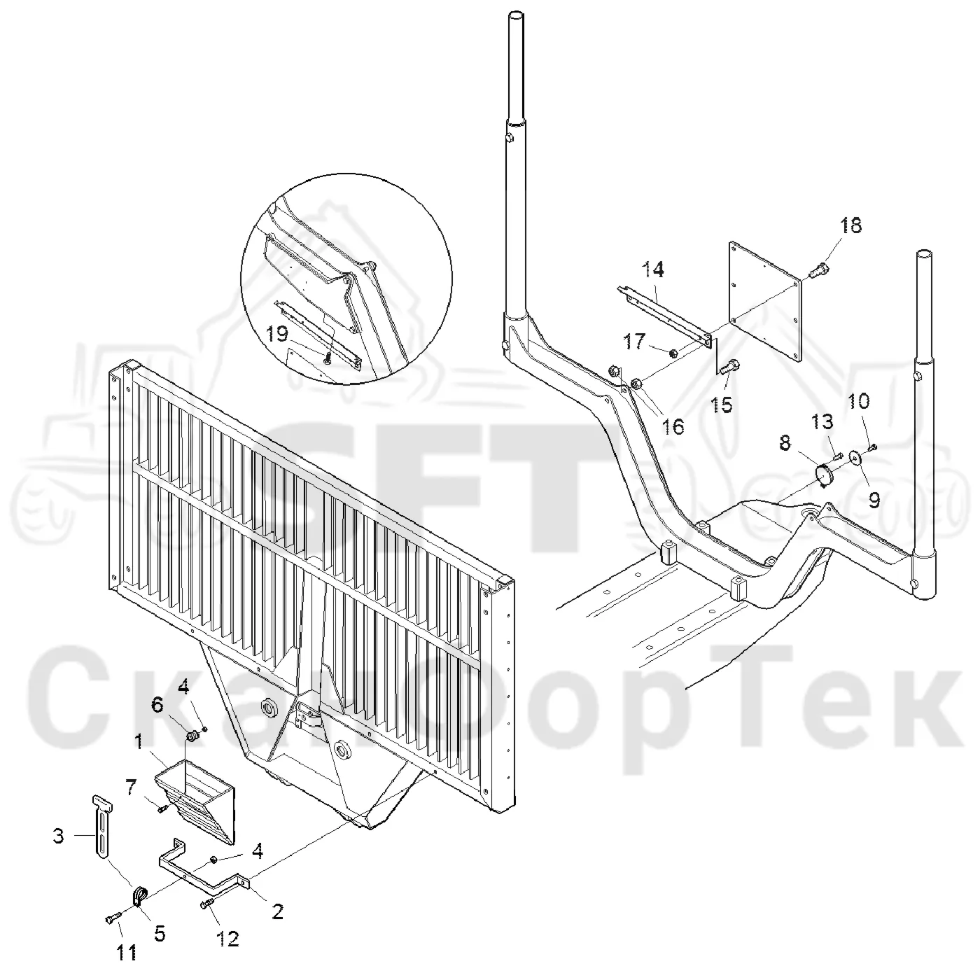 Схема: Komatsu / Форвардер / 855.1 / 855.1 / Каталог запасных частей / шасси / Различное оборудование / German equipment