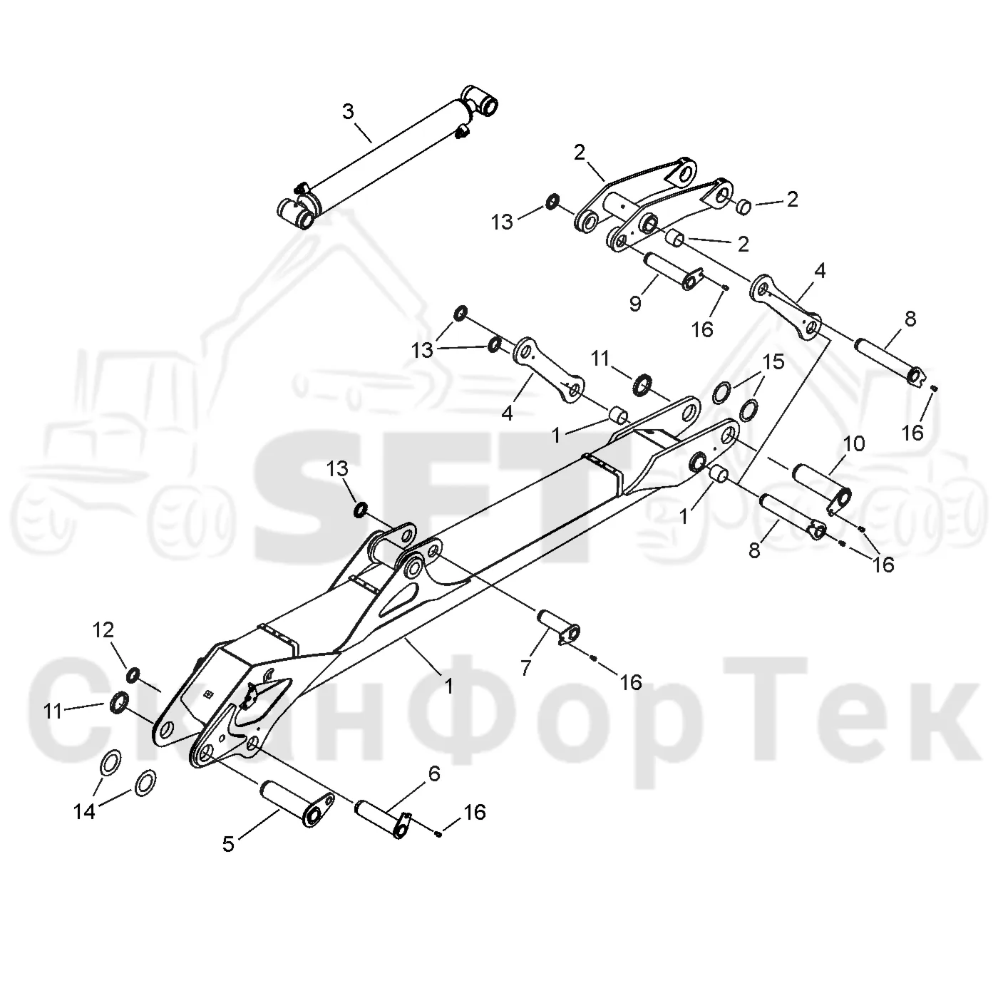 Схема: Valmet / Форвардер / Valmet 840.3 / Valmet 840.3 Ch. 311174- / Valmet 840.3 Ch. 311174- / Каталог запасных частей / Подъемный кран / Подъемный кран / Valmet CRF 8.1 Ch. V1001- / Каталог запасных частей / CRF 8.1 Combi 10m / CRF 8.1 Combi 10m / Подъемный кран / Основная стрела