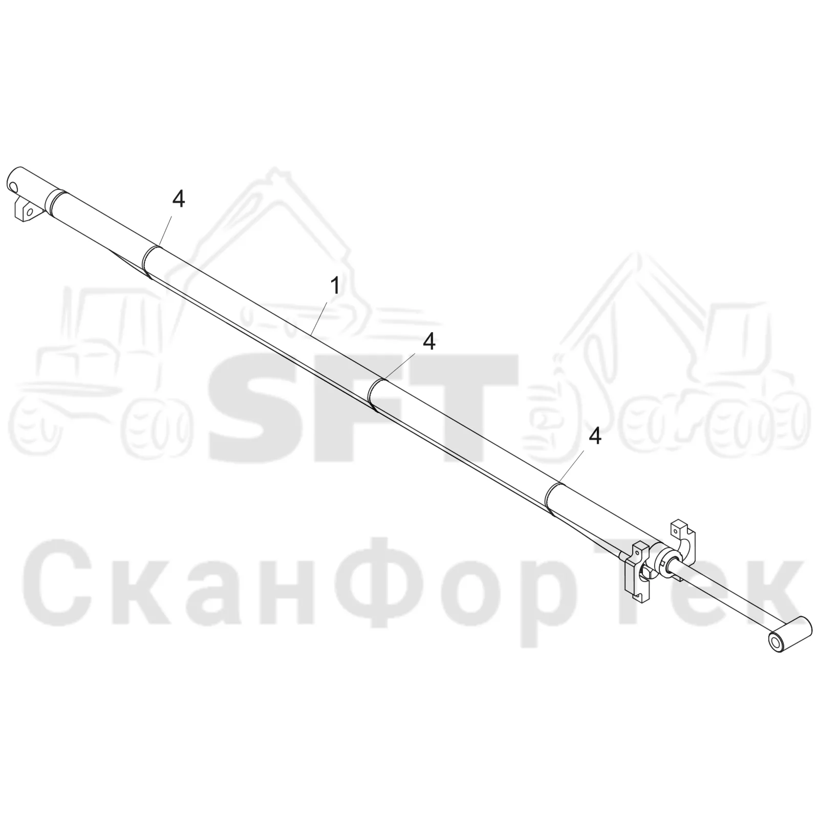 Схема: Valmet / Форвардер / Valmet 840TX / Valmet 840TX / Каталог запасных частей / Подъемный кран / Подъемный кран / Valmet CRF 8.1 Ch. V1001- / Каталог запасных частей / CRF 8.1 / CRF 8.1 / Подъемный кран / Телескопическая стрела V1198- / Цилиндр