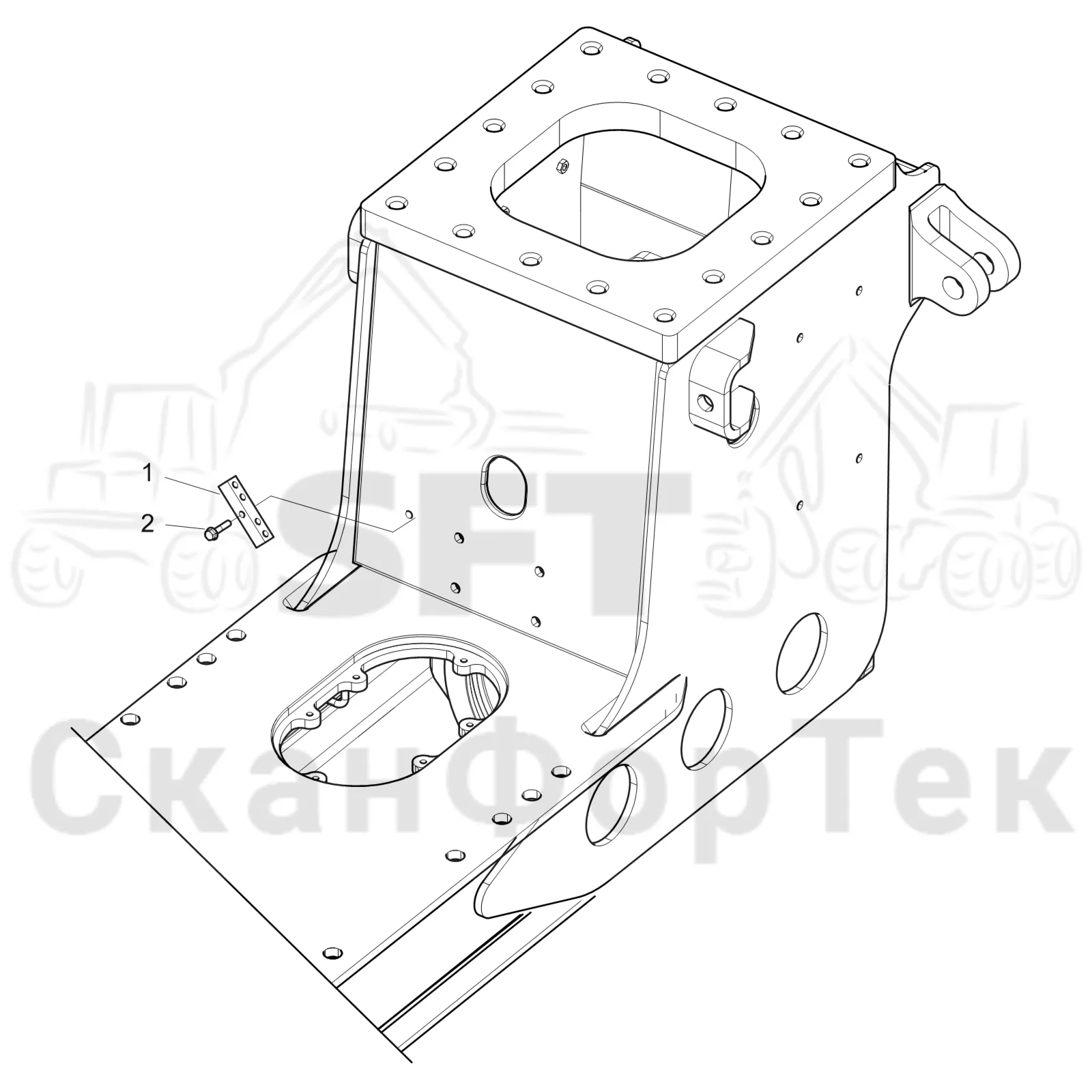Схема: Komatsu / Форвардер / 895 S/N 8950011010- / Каталог запасных частей / шасси / Сочленение / Смазка
