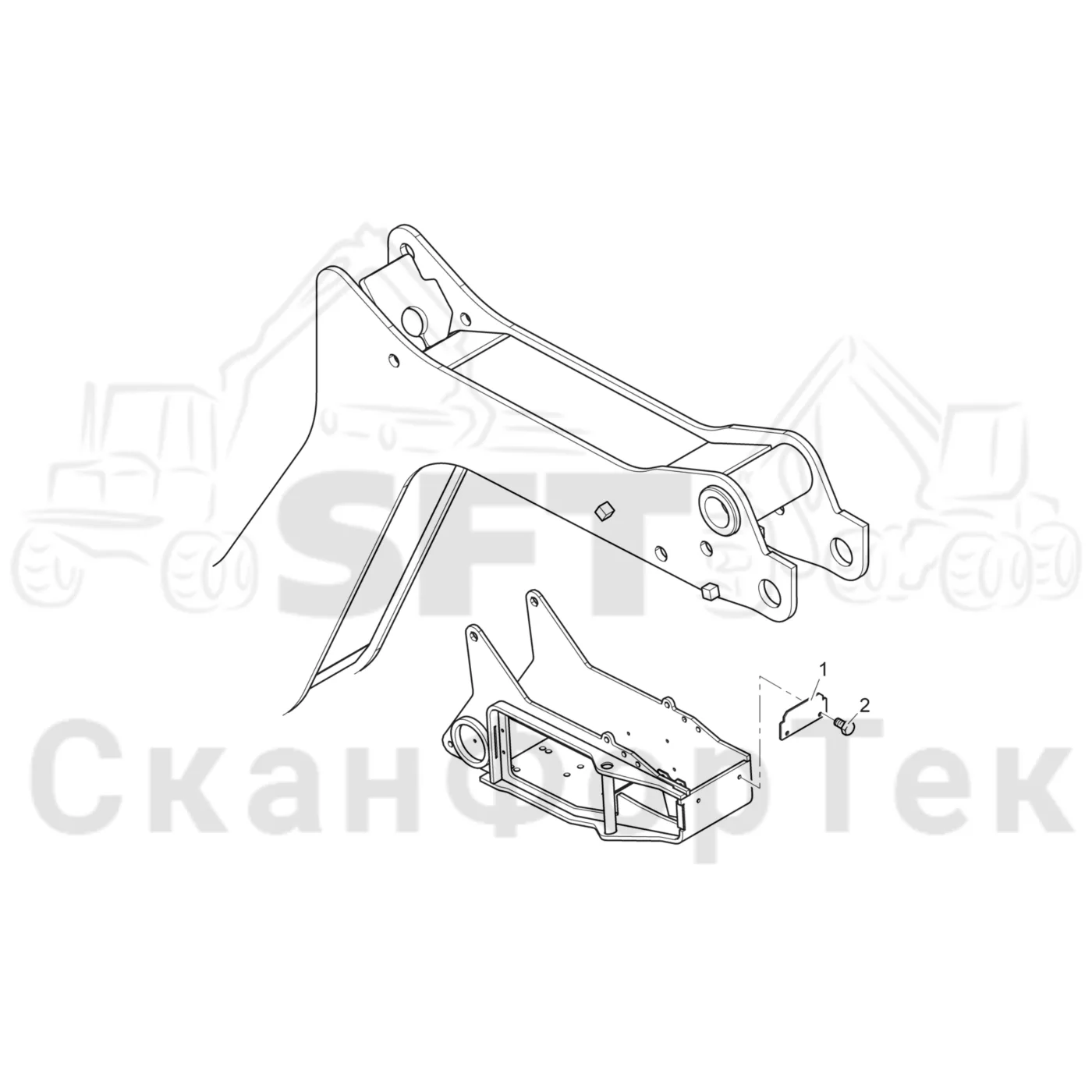 Схема: Komatsu / Форвардер / 895 / Каталог запасных частей / шасси / Электрический Оборудование / Сборочный комплект