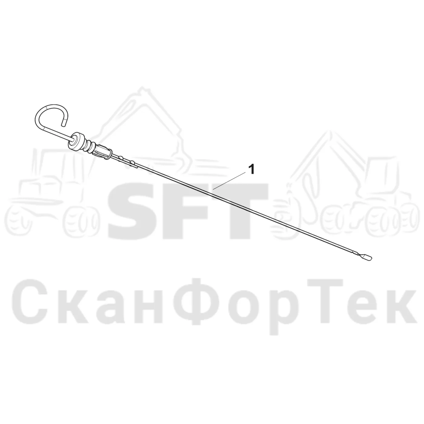 Схема: Komatsu / Форвардер / 855 S/N 8550022010- / Каталог запасных частей / Коробка передач / Ось / Маслоизмерительный щуп