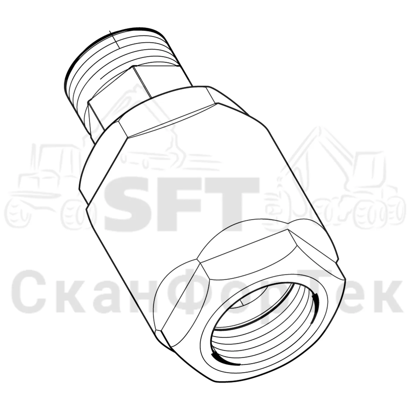 Схема: Komatsu / Лесозаготовительные машины / 951 S/N 9510004367- / Каталог запасных частей / Лесозаготовительное оборудование / Головка лесозаготовительной машины / 370.2 / Каталог запасных частей / Поворотные устройства и звенья / Гидравлическое оборудование головки подъемного крана CRH  ORFS / Комплект уплотнений, Вертлюг