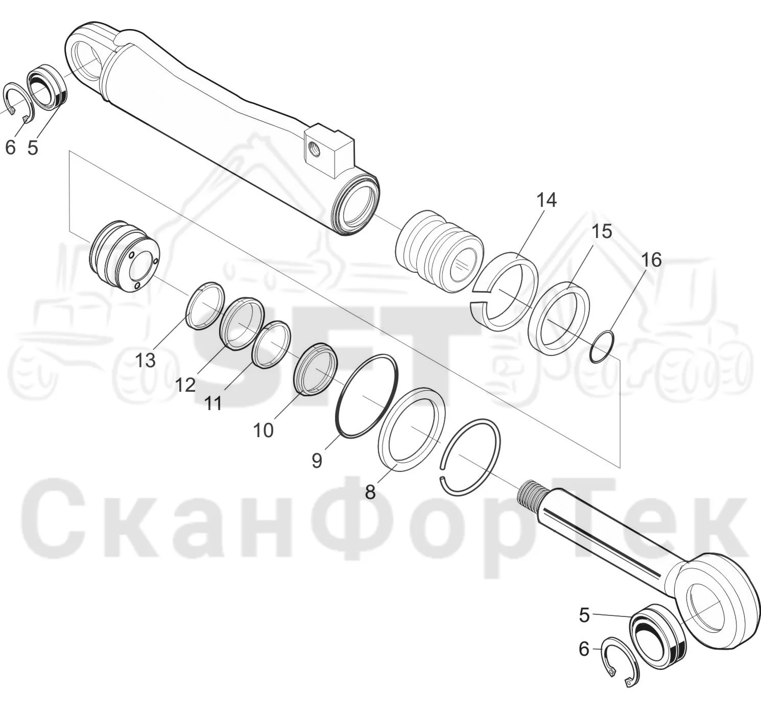 Схема: Valmet / Лесозаготовительные машины / Valmet 941 / Valmet 941 Ch -12070 / Valmet 941 Ch -12070 / Каталог запасных частей / Лесозаготовительное оборудование / Головка лесозаготовительной машины / Valmet 370.1 / Valmet 370.1 / Valmet 370.1 Ch. 11731- / Каталог запасных частей / Подача / Гидравлическое оборудование открывания и закрывания подающих роликов / Feed rollers open close hyd, topsaw / Запасные части цилиндра