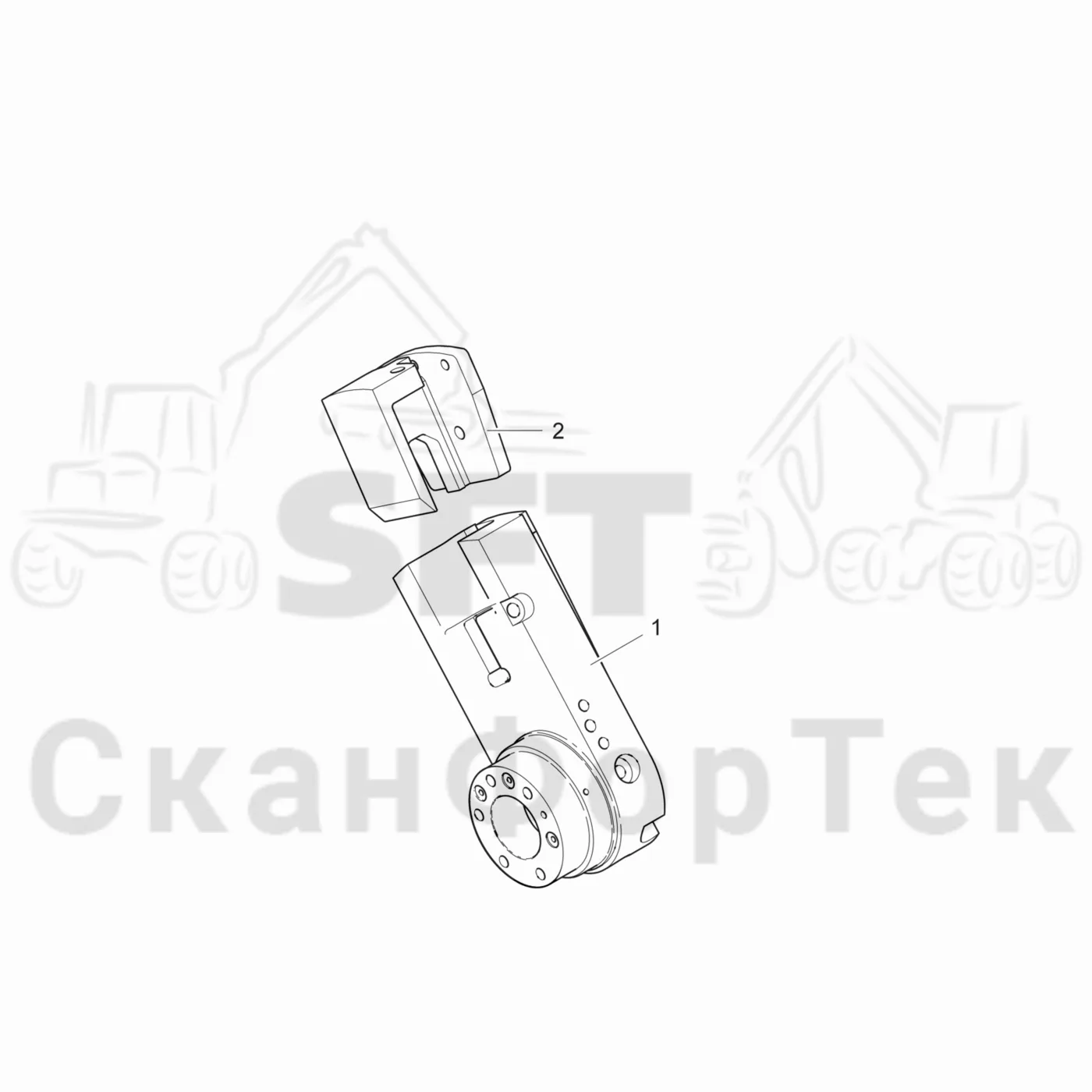 Схема: Komatsu / Лесозаготовительные машины / 941.1 / Каталог запасных частей / Лесозаготовительное оборудование / Головка лесозаготовительной машины / 370E / Каталог запасных частей / Резка / Установка лезвия устройства резки / Установка лезвия устройства резки