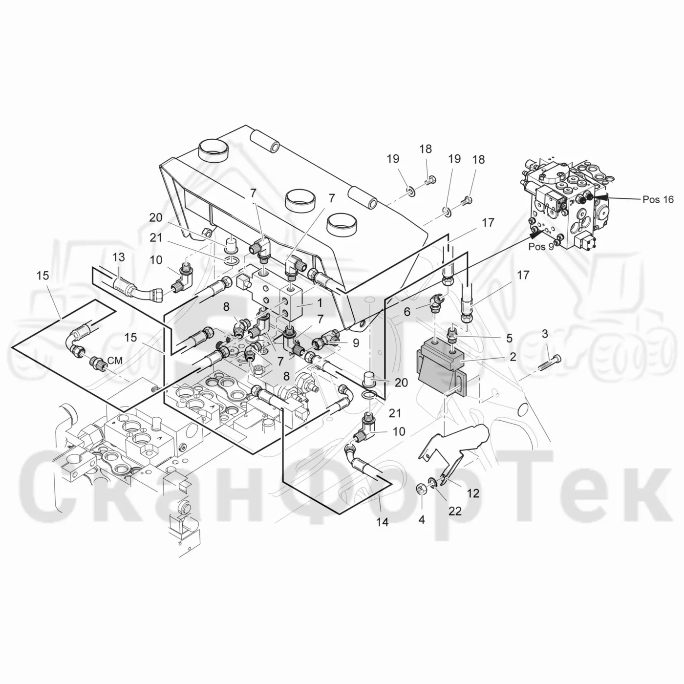 Схема: Valmet / Лесозаготовительные машины / Valmet 931 / Valmet 931 / Каталог запасных частей / Лесозаготовительное оборудование / Головка лесозаготовительной машины / Valmet 365 / Каталог запасных частей / Резка / Цветовая маркировка / Цветовая маркировка 3650001221-