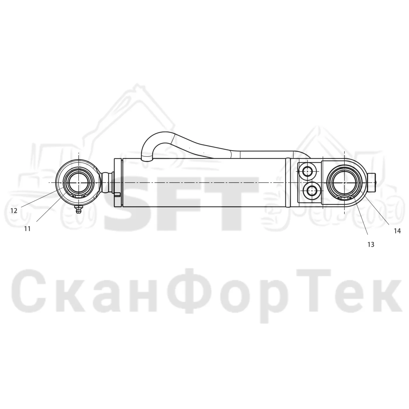 Схема: Komatsu / Лесозаготовительные машины / 931 / Каталог запасных частей / Лесозаготовительное оборудование / Головка лесозаготовительной машины / 365 / Каталог запасных частей / Валка леса / Валочное гидравлическое оборудование / Запасные части цилиндра
