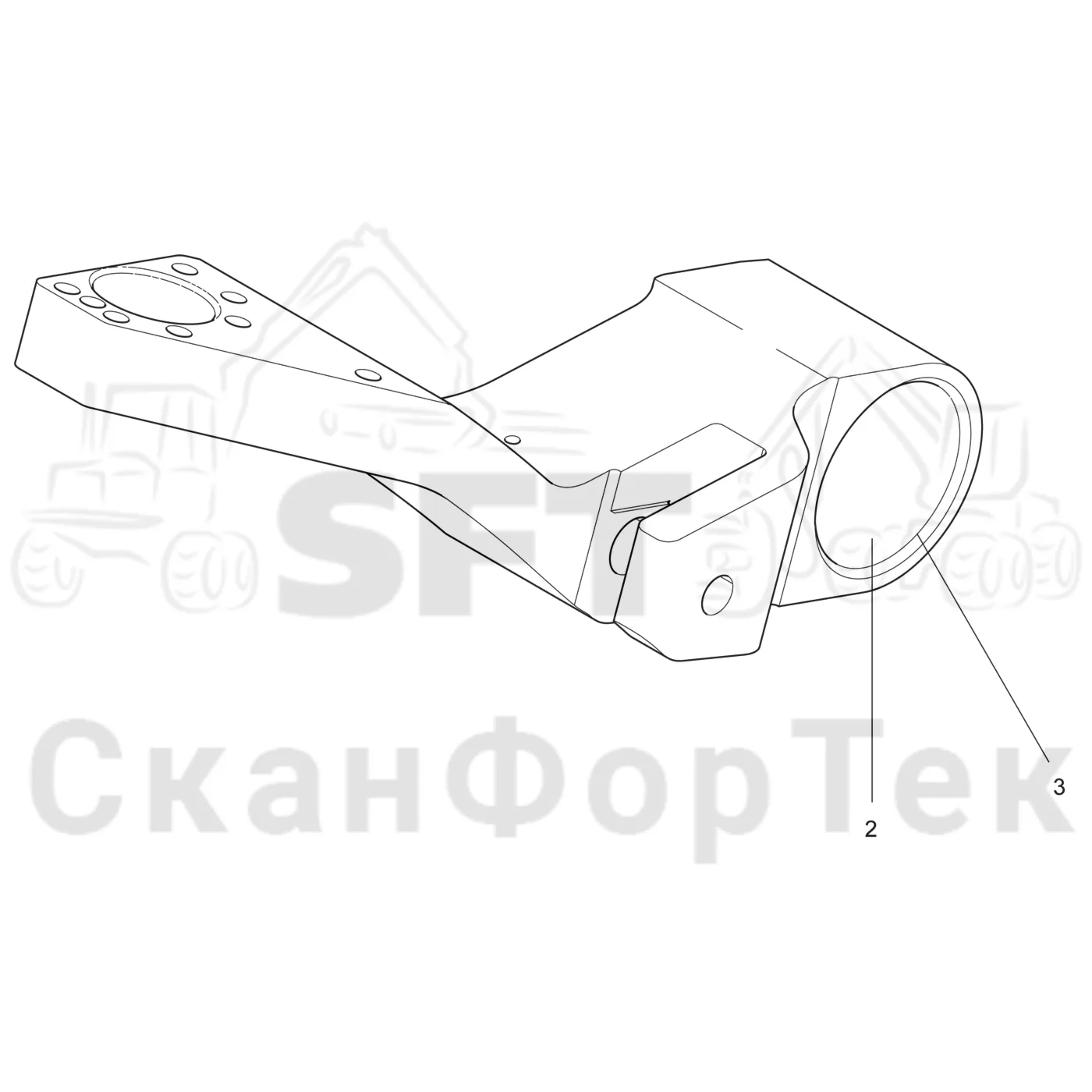 Схема: Komatsu / Головки лесозаготовительной машины / C Головки лесозаготовительной машины / C202 / Каталог запасных частей / Измерение / Измерение длины / Втулка