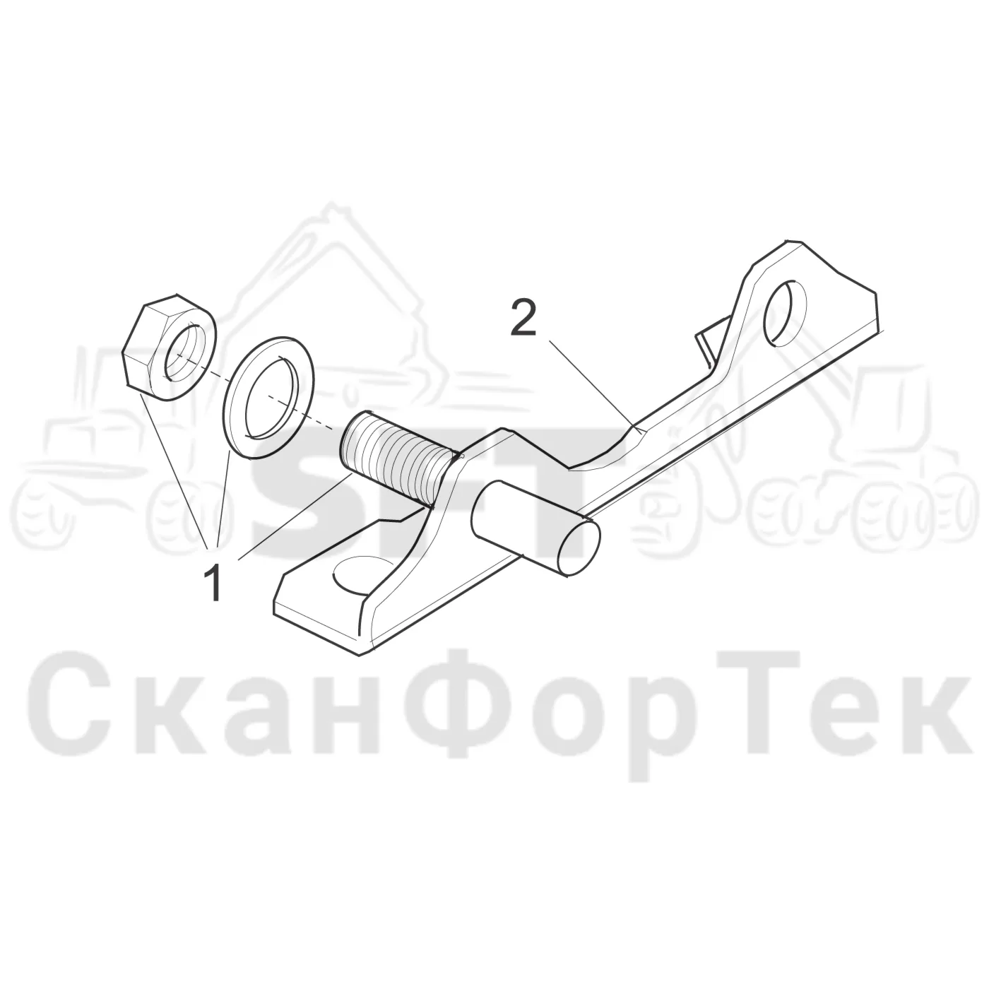 Схема: Komatsu / Головки лесозаготовительной машины / C Головки лесозаготовительной машины / C202E / Каталог запасных частей / Гидравлический клапан / Узел клапана / Торцевая плата L90