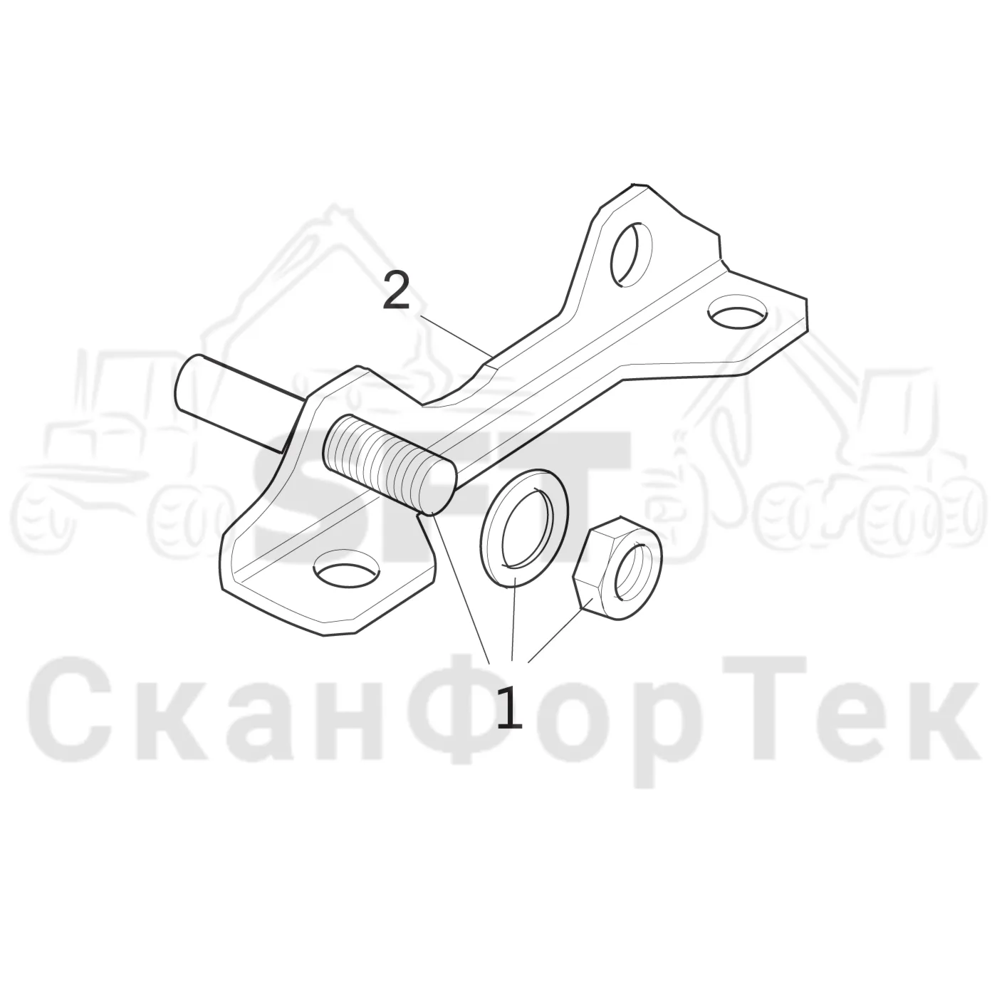 Схема: Valmet / Головки лесозаготовительной машины / Valmet 378 / Valmet 378 / Каталог запасных частей / Гидравлический клапан / Узел клапана / Торцевая плата K170