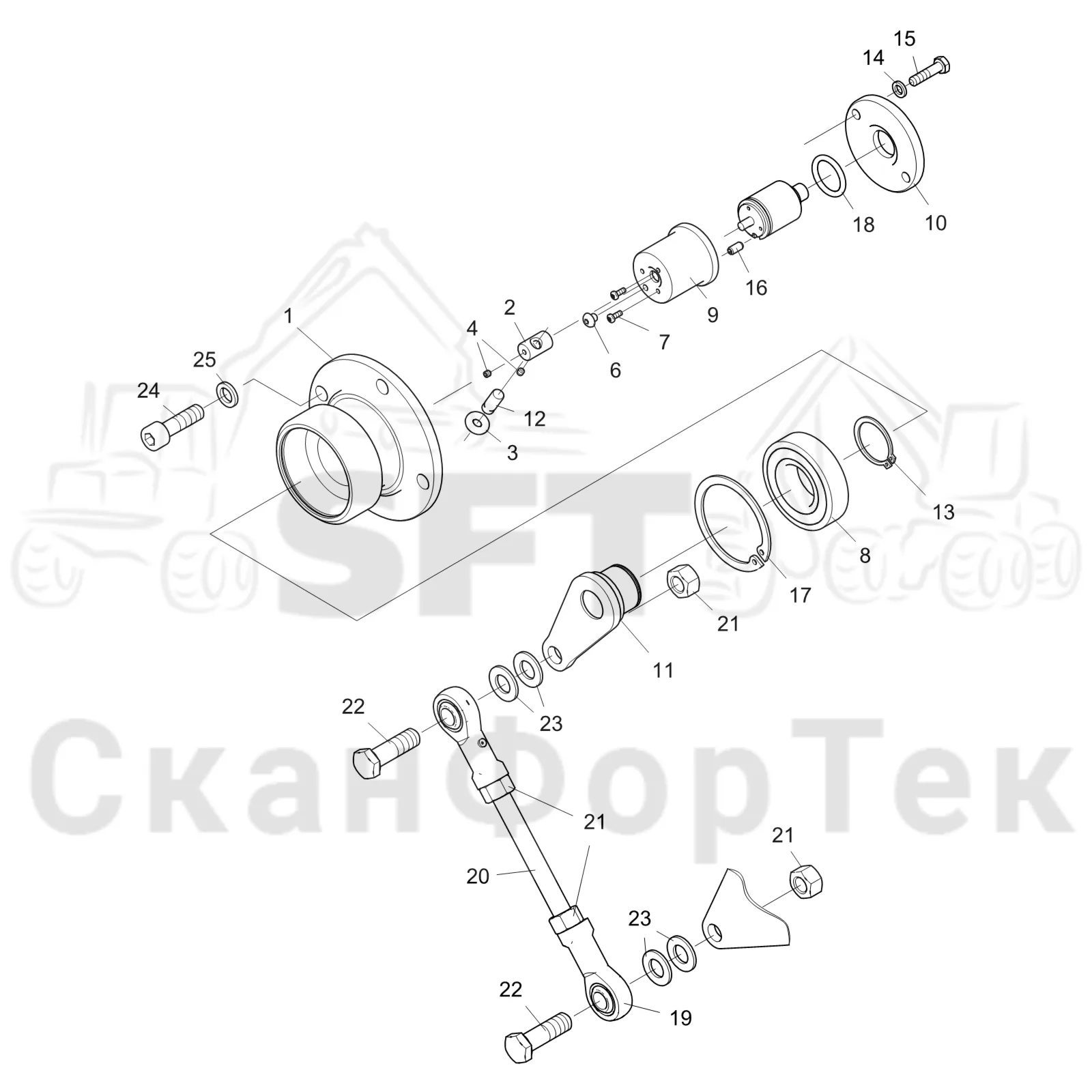 Схема: Komatsu / Головки лесозаготовительной машины / 300 Головки лесозаготовительной машины / 398 / Каталог запасных частей / Измерение / Измерение диаметра / Измерение диаметра