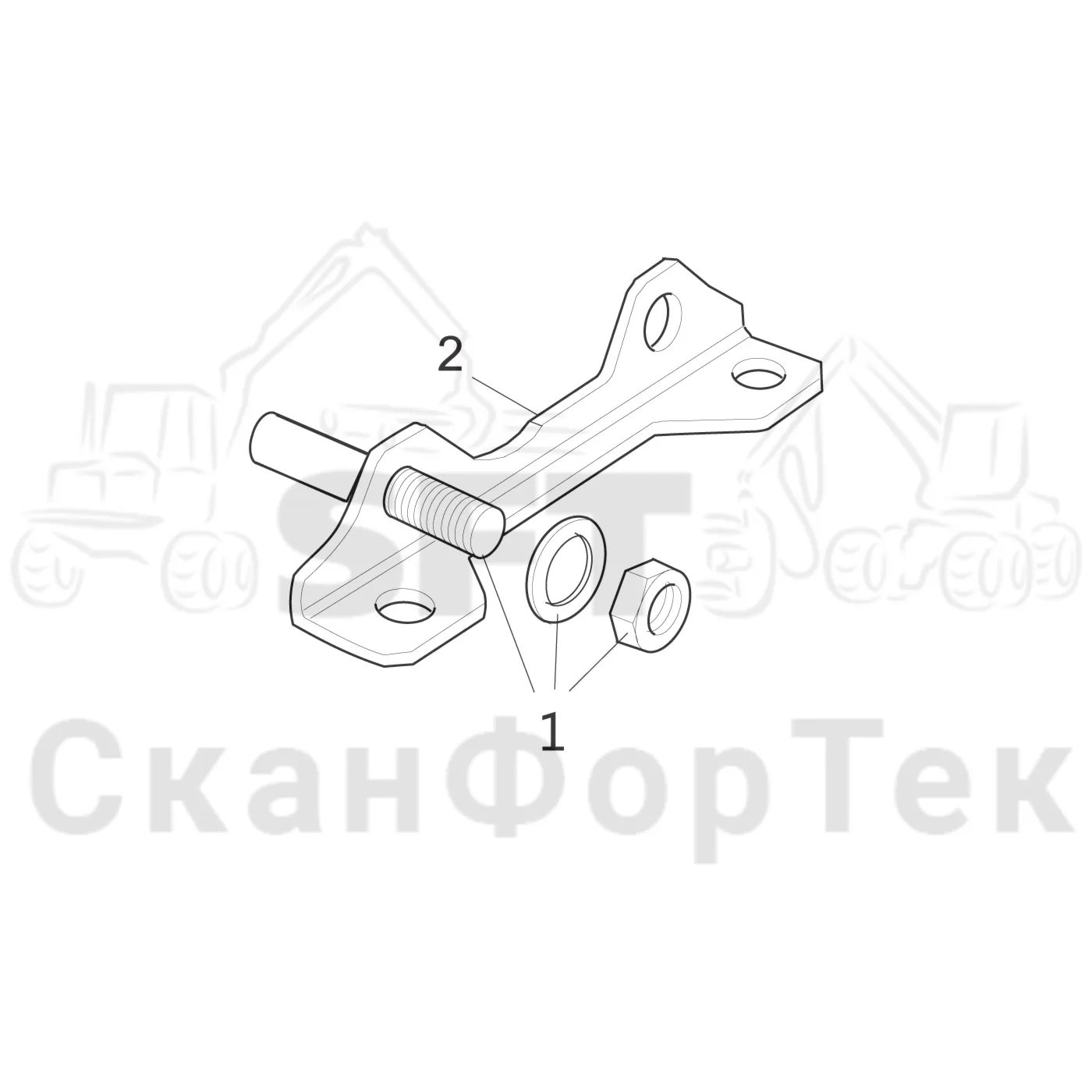 Схема: Komatsu / Головки лесозаготовительной машины / 300 Головки лесозаготовительной машины / 398 / Каталог запасных частей / Гидравлический клапан / Узел клапана / Торцевая плата K170