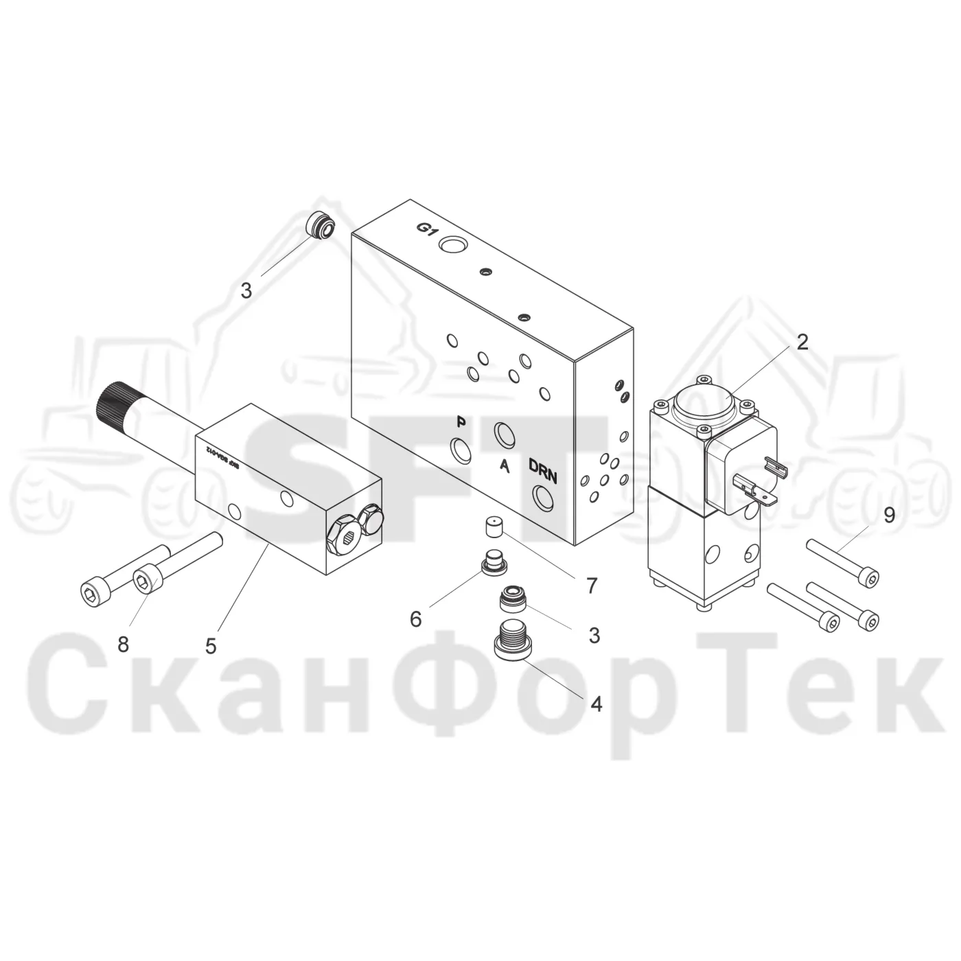 Схема: Komatsu / Лесозаготовительные машины / 911 S/N 9110062167- / Каталог запасных частей / Лесозаготовительное оборудование / Головка лесозаготовительной машины / C144 / Каталог запасных частей / Резка / Смазка цепи, смазка / Смазка цепи