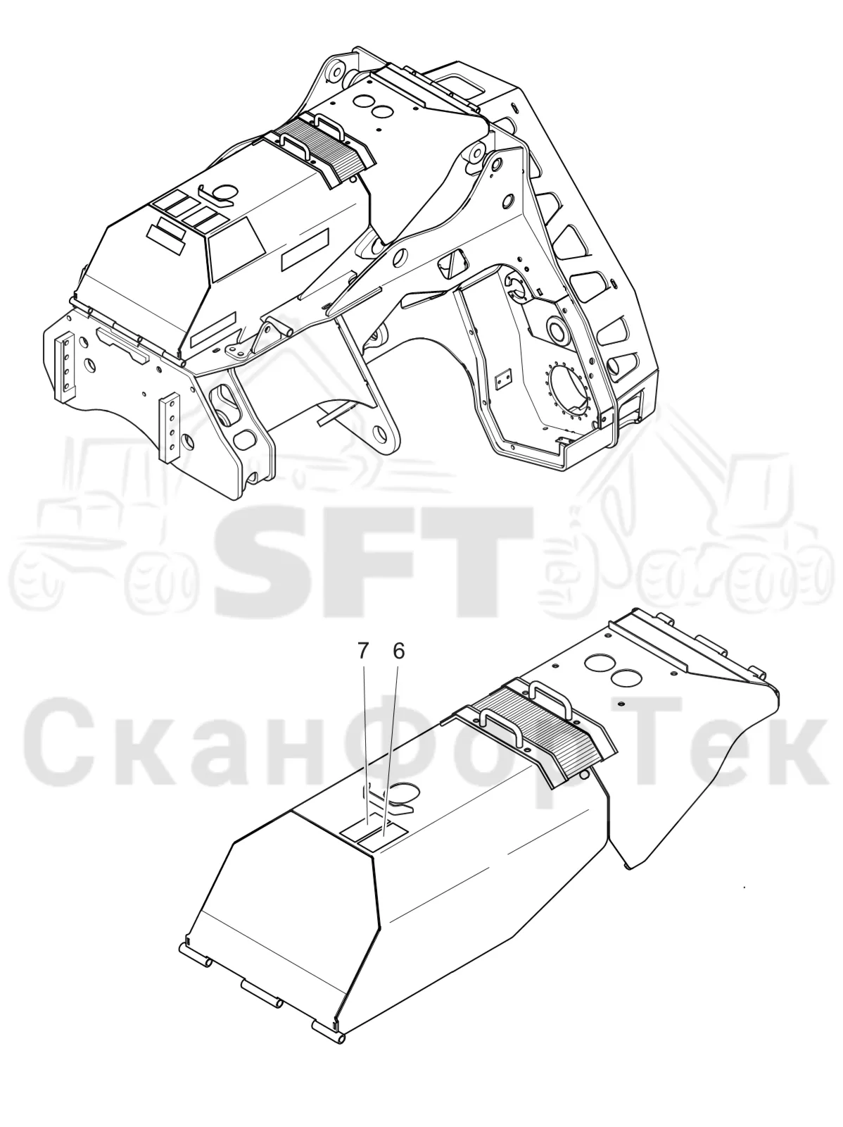 Схема: Komatsu / Головки лесозаготовительной машины / C Головки лесозаготовительной машины / C283 / Каталог запасных частей / шасси / Бирки / Бирки Испания
