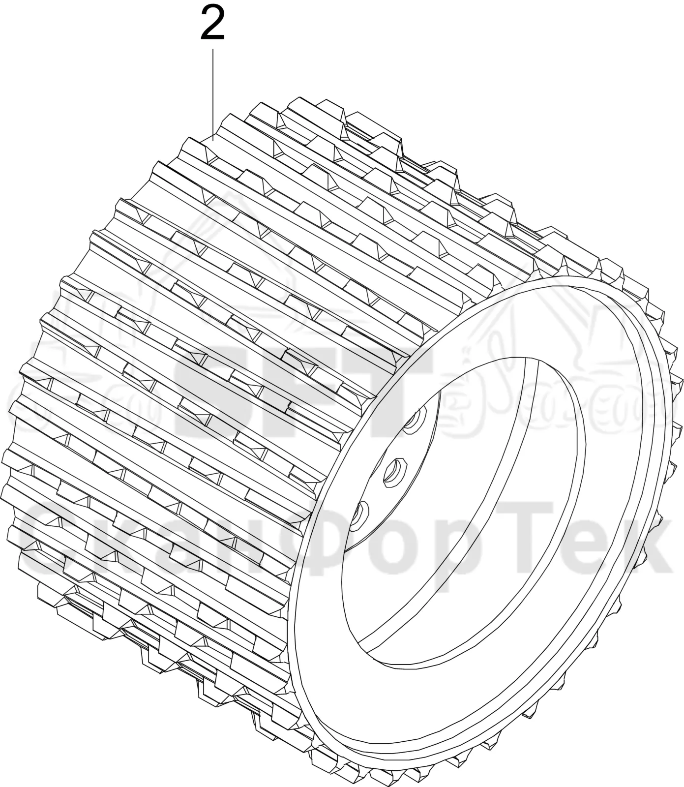 Схема: Komatsu / Лесозаготовительные машины / 931 S/N 9310021067- / Каталог запасных частей / Лесозаготовительное оборудование / Головка лесозаготовительной машины / S132 / Каталог запасных частей / Подача / Подающий ролик / Подающие ролики