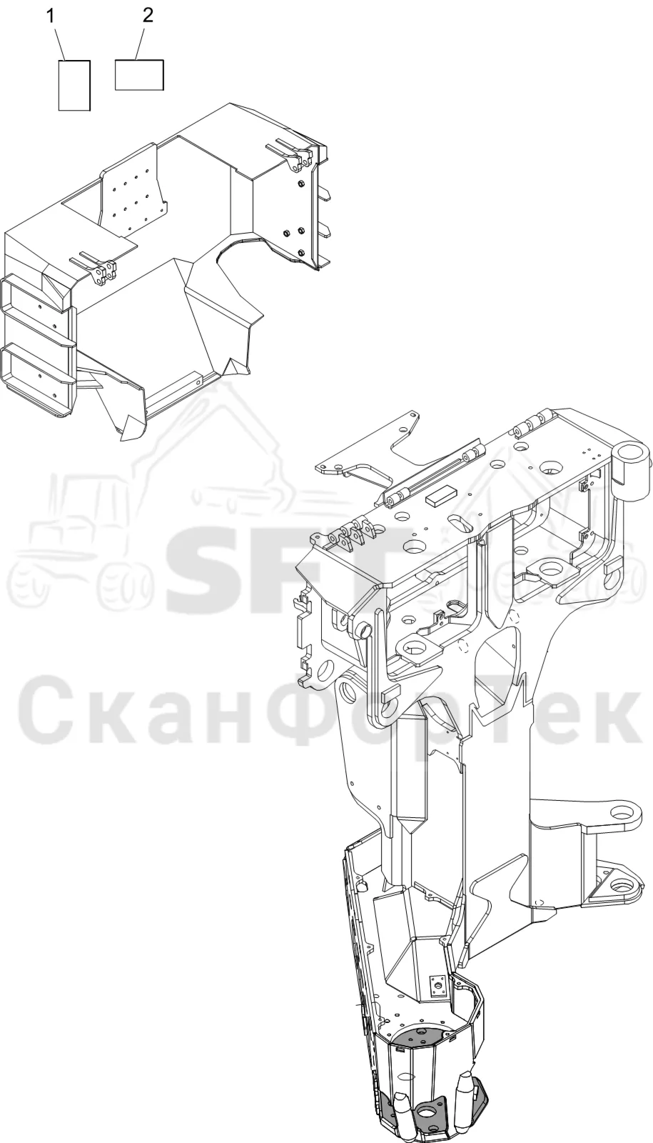 Схема: Komatsu / Лесозаготовительные машины / 931 S/N 9310021067- / Каталог запасных частей / Лесозаготовительное оборудование / Головка лесозаготовительной машины / S172 / Каталог запасных частей / шасси / Бирки / Бирки RU
