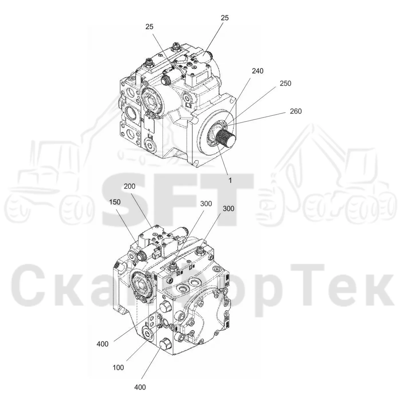 Схема: Valmet / Форвардер / Valmet 840TX / Valmet 840TX / Каталог запасных частей / Гидравлика / Гидравлические насосы / Насосная установка / Гидравлический насос Запчасть