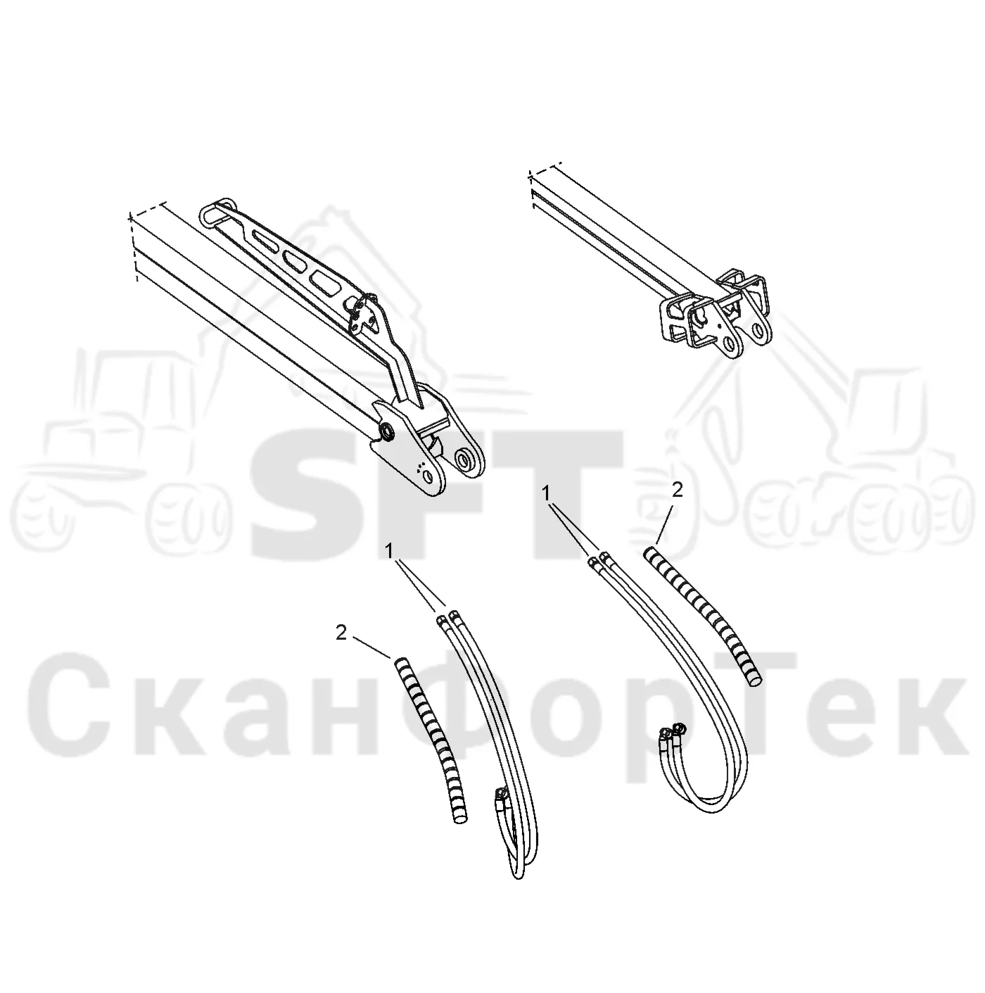 Схема: Valmet / Форвардер / Valmet 840.4 / Valmet 840.4 / Каталог запасных частей / Подъемный кран / Подъемный кран / Valmet CRF 8.1 Ch. V1001- / Каталог запасных частей / CRF 8.1 / CRF 8.1 / Подъемный кран / Комплект шланга
