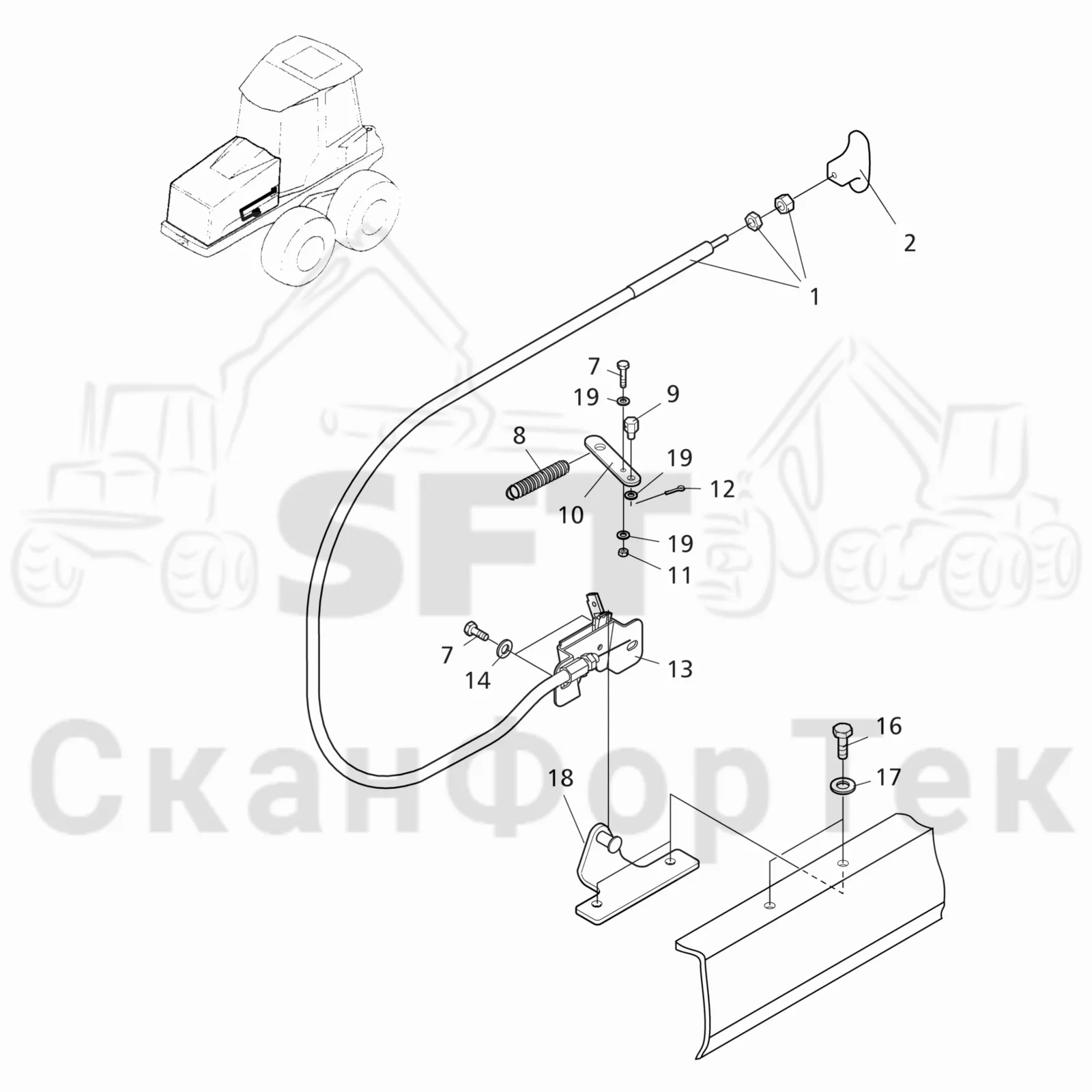 Схема: Valmet / Форвардер / Valmet 840TX / Valmet 840TX / Каталог запасных частей / шасси / Капоты и крышки / Капот двигателя Крышка / Крюк Двигатель Крышка