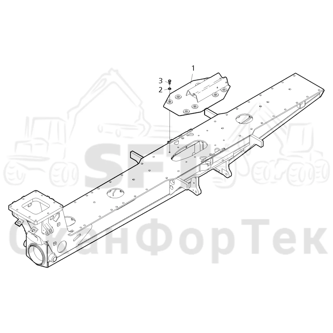 Схема: Valmet / Форвардер / Valmet 860.4 / Valmet 860.4 / Каталог запасных частей / Подъемный кран / Подъемный кран / Valmet CRF 11 Ch. V1001- / Каталог запасных частей / CRF 11 Combi ProTec 10m / CRF 11 Combi ProTec 10m / Место стоянки