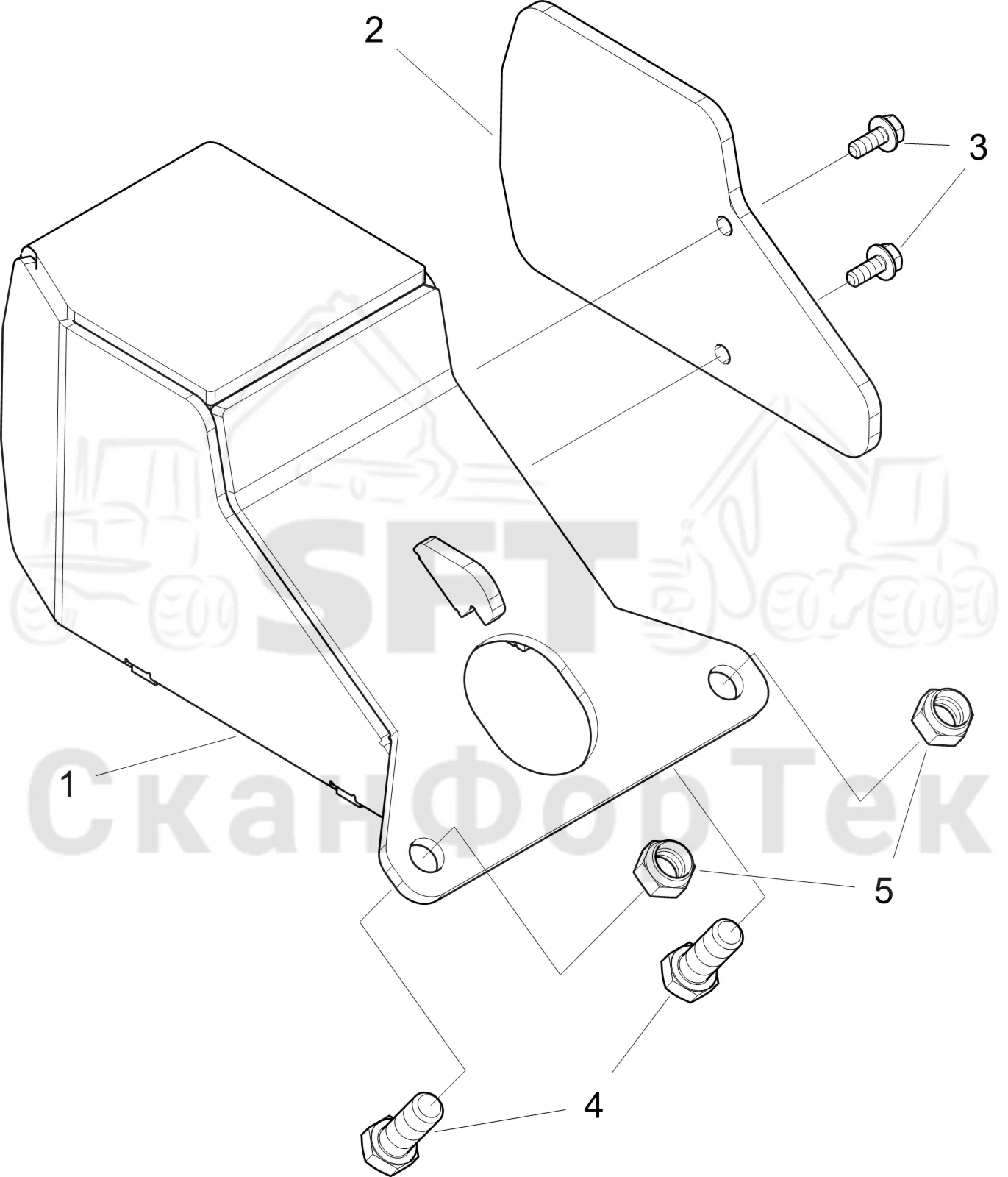 Схема: Komatsu / Форвардер / 895 S/N 8950011010- / Каталог запасных частей / шасси / Электрический Оборудование / Рабочие лампы / Рабочие лампы, LED / Монтаж
