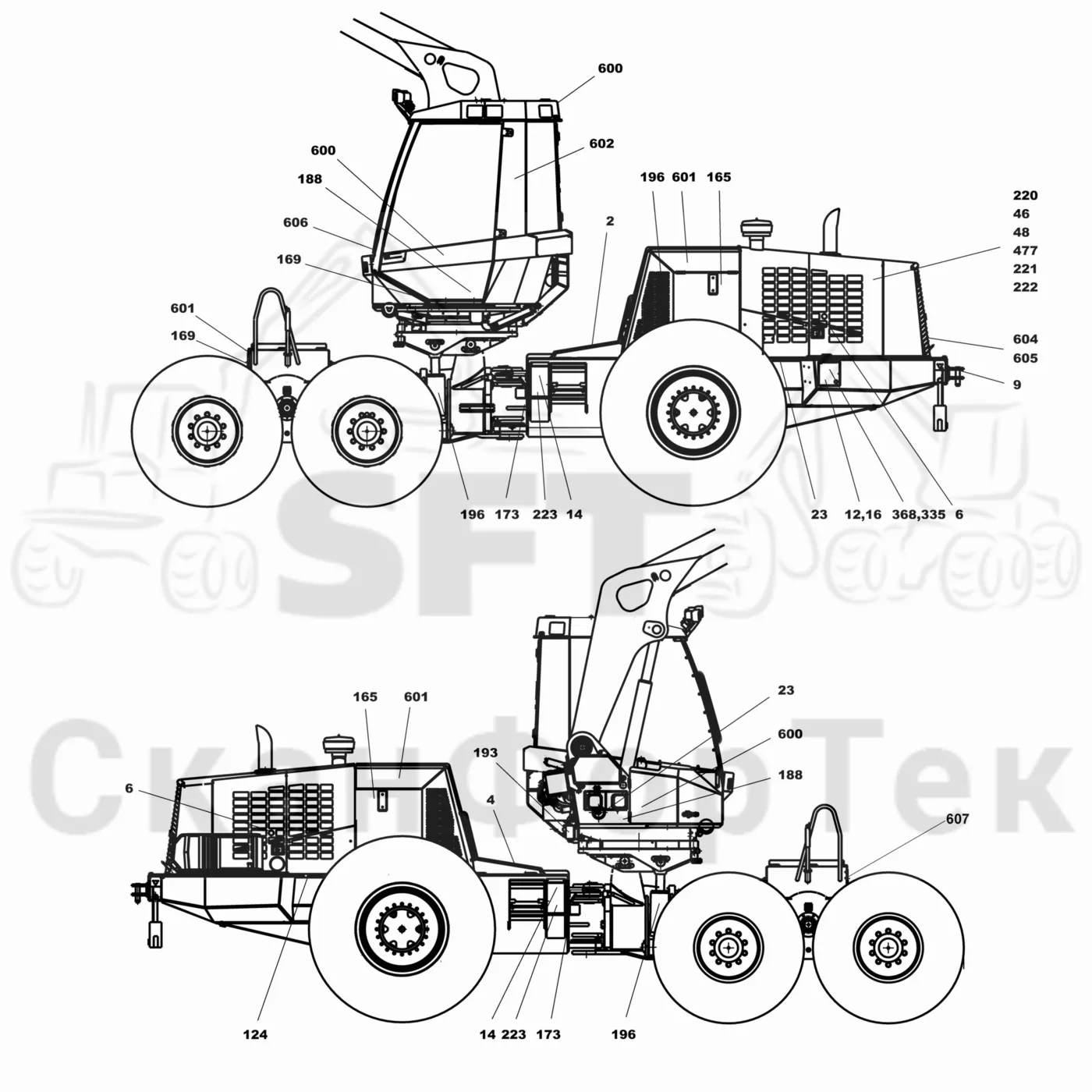 Схема: Valmet / Лесозаготовительные машины / Valmet 941.1 / Valmet 941.1 / Каталог запасных частей / Различное оборудование / Бирки RU