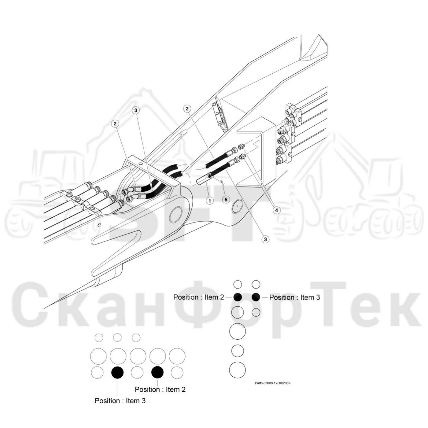 Схема: Valmet / Лесозаготовительные машины / Valmet 901TX / Valmet 901TX / Каталог запасных частей / Тормоза / Тормоза / Disc Saw Hydraulics / Main Boom To Stick Boom - (accumulator)