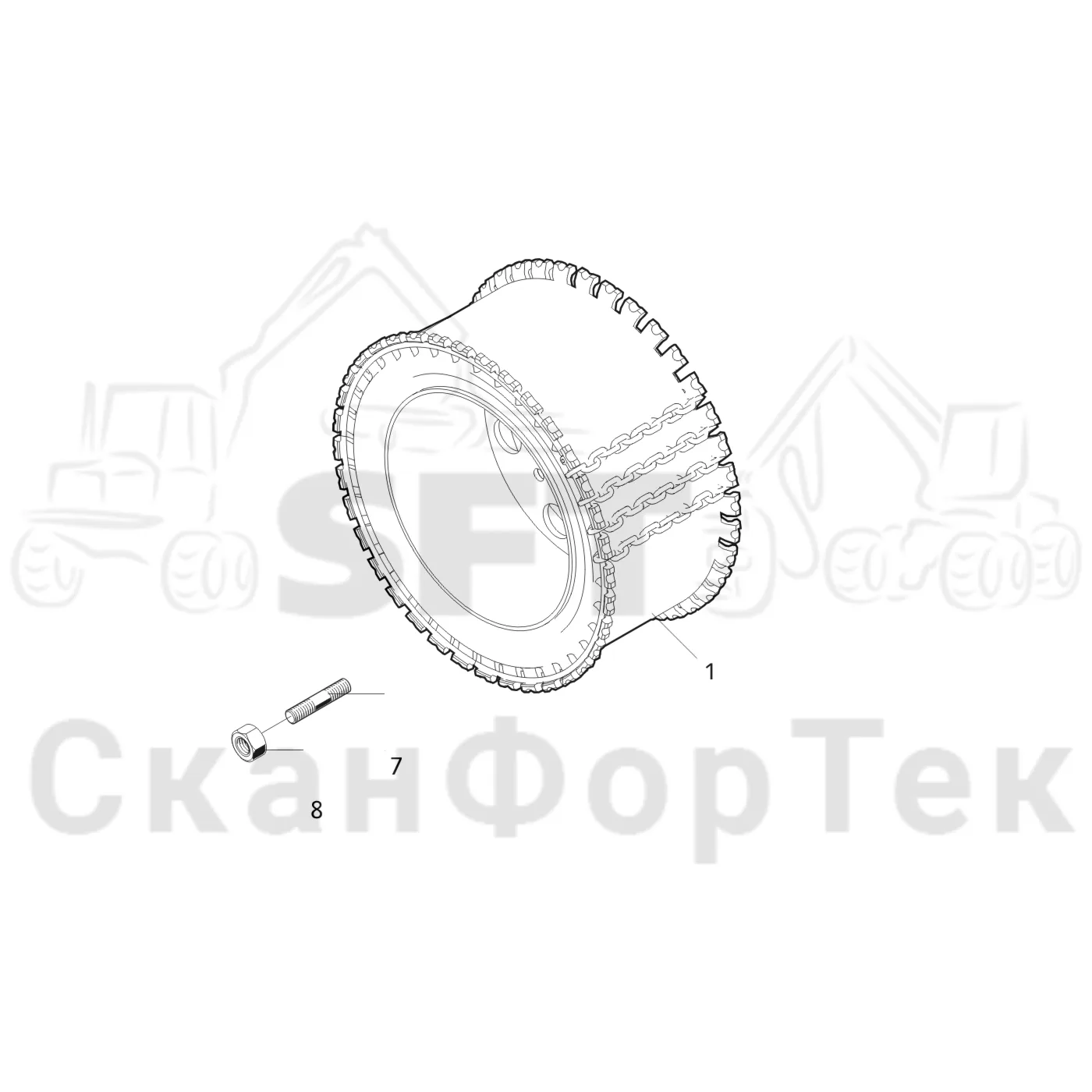 Схема: Valmet / Лесозаготовительные машины / Valmet 921.1 / Valmet 921.1 Ch. 113531- / Valmet 921.1 Ch. 113531- / Каталог запасных частей / Лесозаготовительное оборудование / Головка лесозаготовительной машины / Valmet 360.1 / Valmet 360.1 / Valmet 360.1 Ch. -111830 / Каталог запасных частей / Подача / Подающий ролик