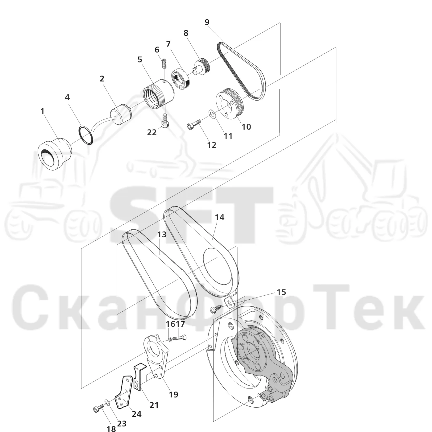 Схема: Valmet / Лесозаготовительные машины / Valmet 921.1 / Valmet 921.1 Ch. 113531- / Valmet 921.1 Ch. 113531- / Каталог запасных частей / Лесозаготовительное оборудование / Головка лесозаготовительной машины / Valmet 360.1 / Valmet 360.1 / Valmet 360.1 Ch. 111831- / Каталог запасных частей / Резка / Регулятор лезвия устройства резки