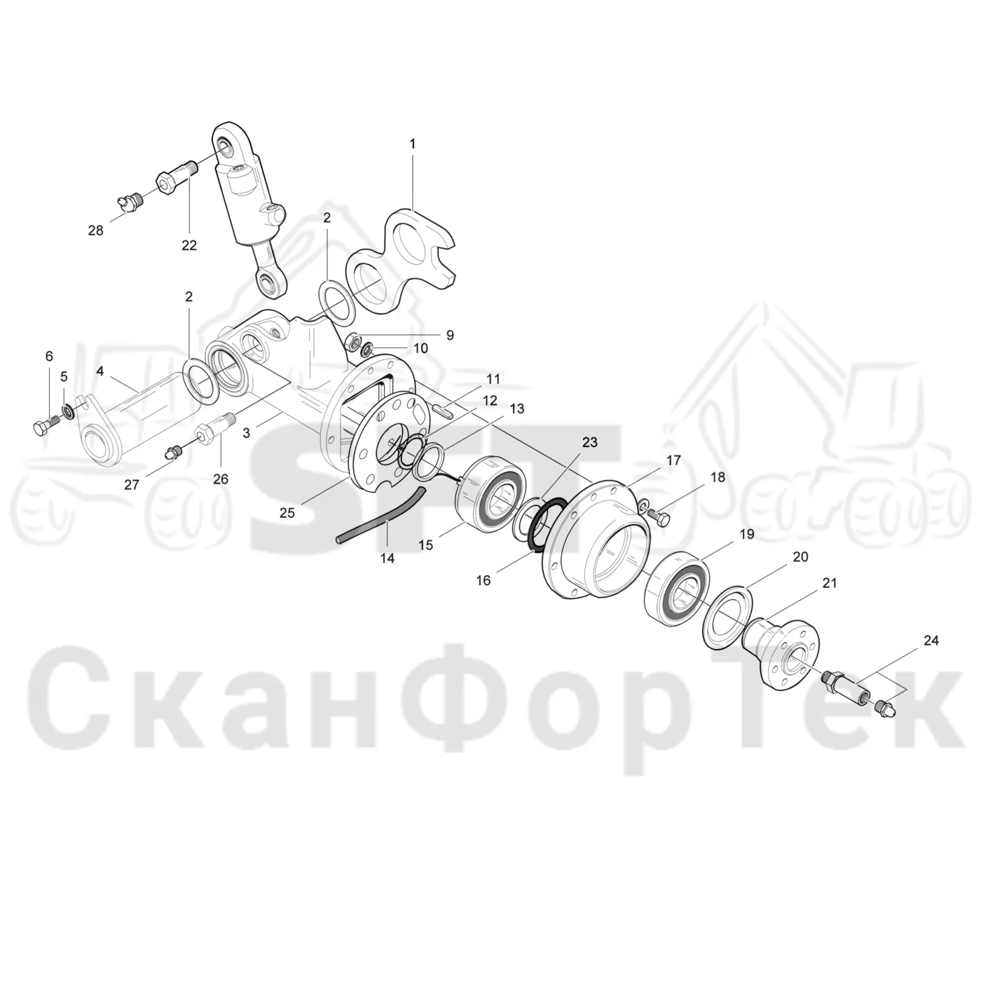 Схема: Valmet / Головки лесозаготовительной машины / Valmet 360.2 / Valmet 360.2 / Каталог запасных частей / Измерение / Lдngenmessung 211991-
