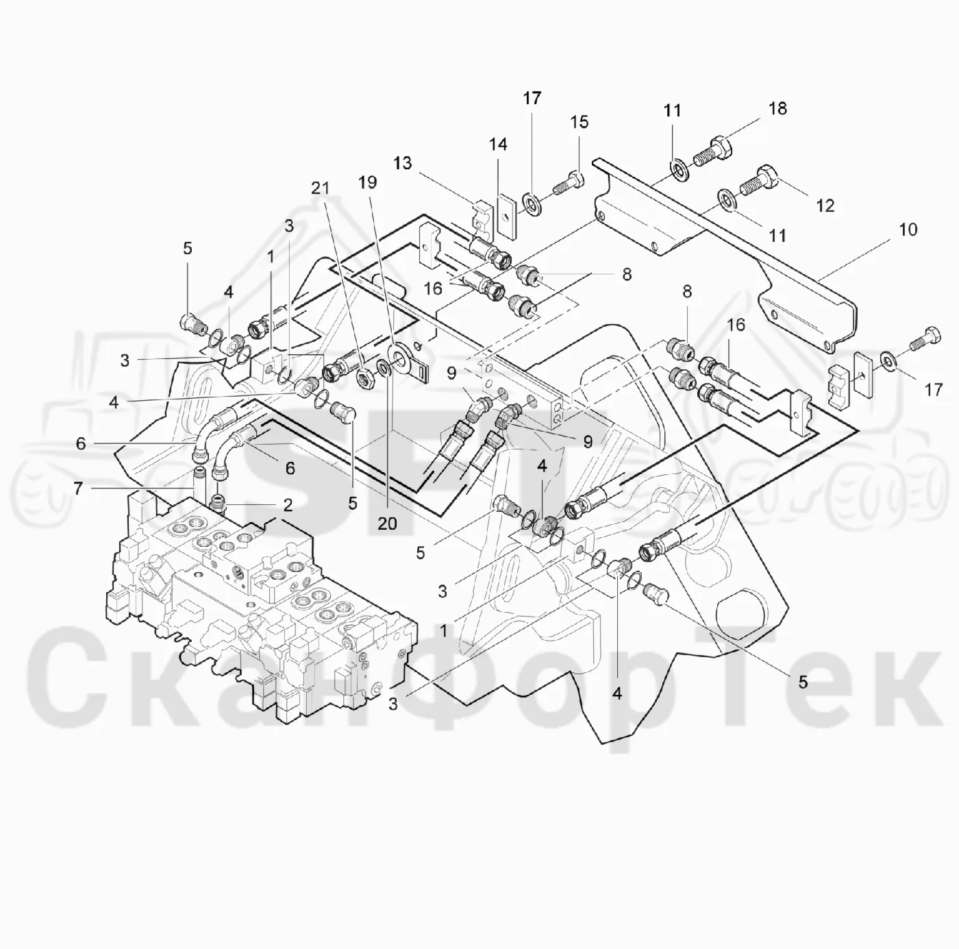 Схема: Valmet / Лесозаготовительные машины / Valmet 921.1 / Valmet 921.1 Ch. 113531- / Valmet 921.1 Ch. 113531- / Каталог запасных частей / Лесозаготовительное оборудование / Головка лесозаготовительной машины / Valmet 360.1 / Valmet 360.1 / Valmet 360.1 Ch. 111831- / Каталог запасных частей / Валка леса / Валочное гидравлическое оборудование