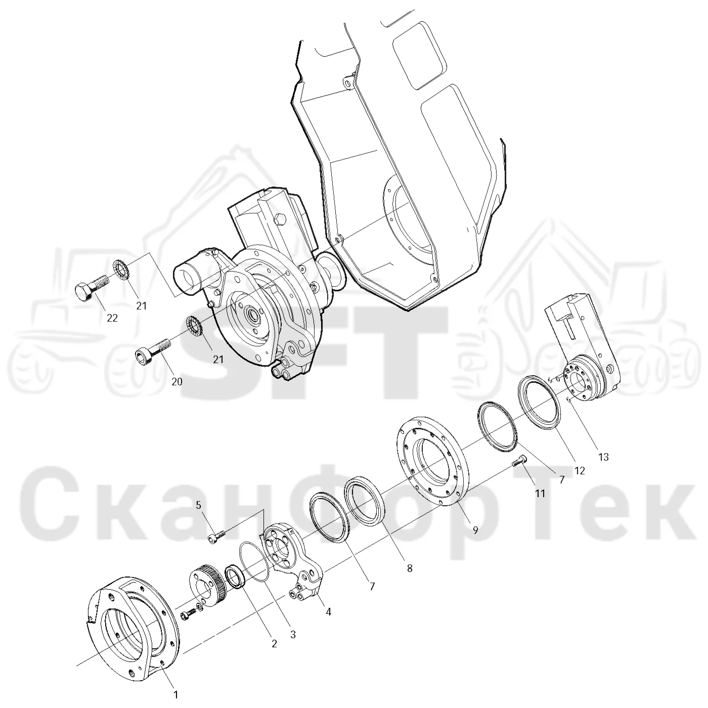 Схема: Valmet / Лесозаготовительные машины / Valmet 931 / Valmet 931 / Каталог запасных частей / Лесозаготовительное оборудование / Головка лесозаготовительной машины / Valmet 370.2 / Каталог запасных частей / Резка / Устройство пиления на опоре