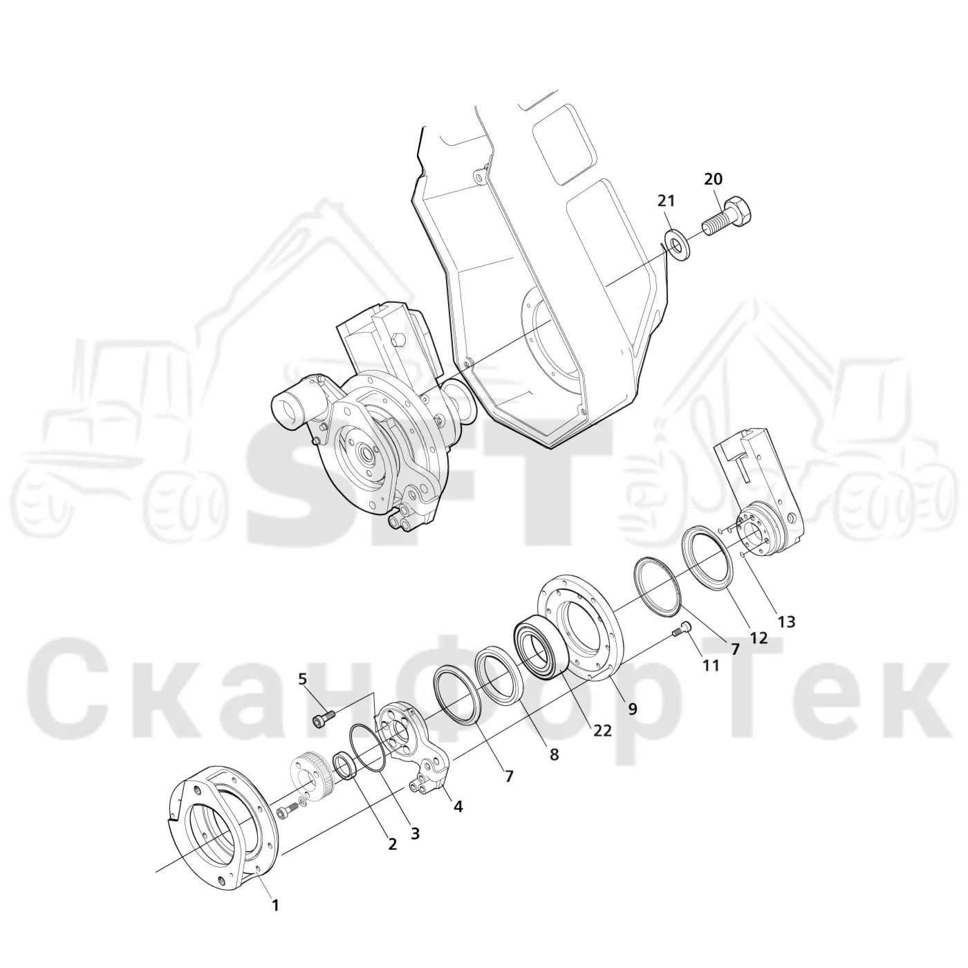Схема: Valmet / Лесозаготовительные машины / Valmet 941 / Valmet 941 Ch 12071- / Valmet 941 Ch 12071- / Каталог запасных частей / Лесозаготовительное оборудование / Головка лесозаготовительной машины / Valmet 370 E / Valmet 370 E / Valmet 370 E Ch. 11171- / Каталог запасных частей / Резка / Устройство пиления на опоре