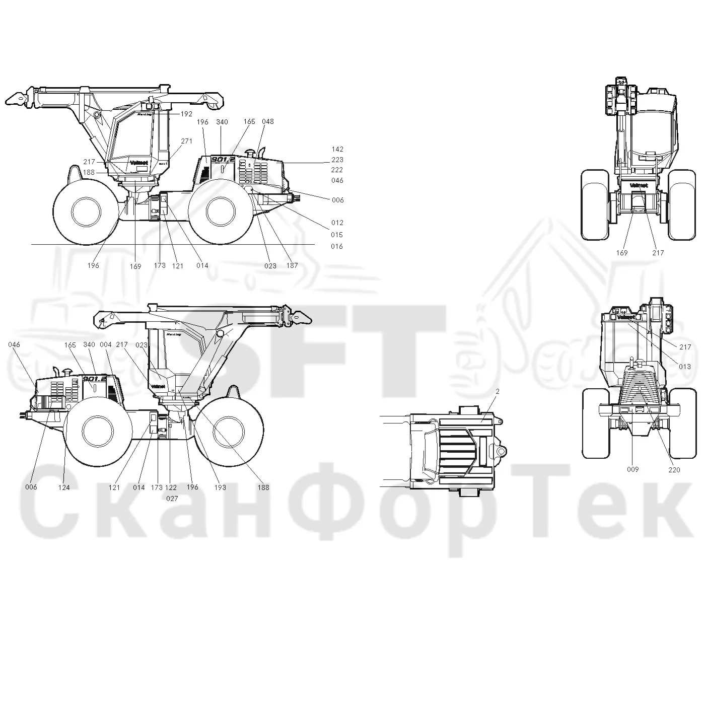 Схема: Valmet / Форвардер / Valmet 860.1 / Valmet 860.1 Ch. -115420 / Valmet 860.1 Ch. -115420 / Каталог запасных частей / Оборудование захвата / Захват / Valmet 901.2 Ch. -211060 / Каталог запасных частей / Различное оборудование / Бирки Англия